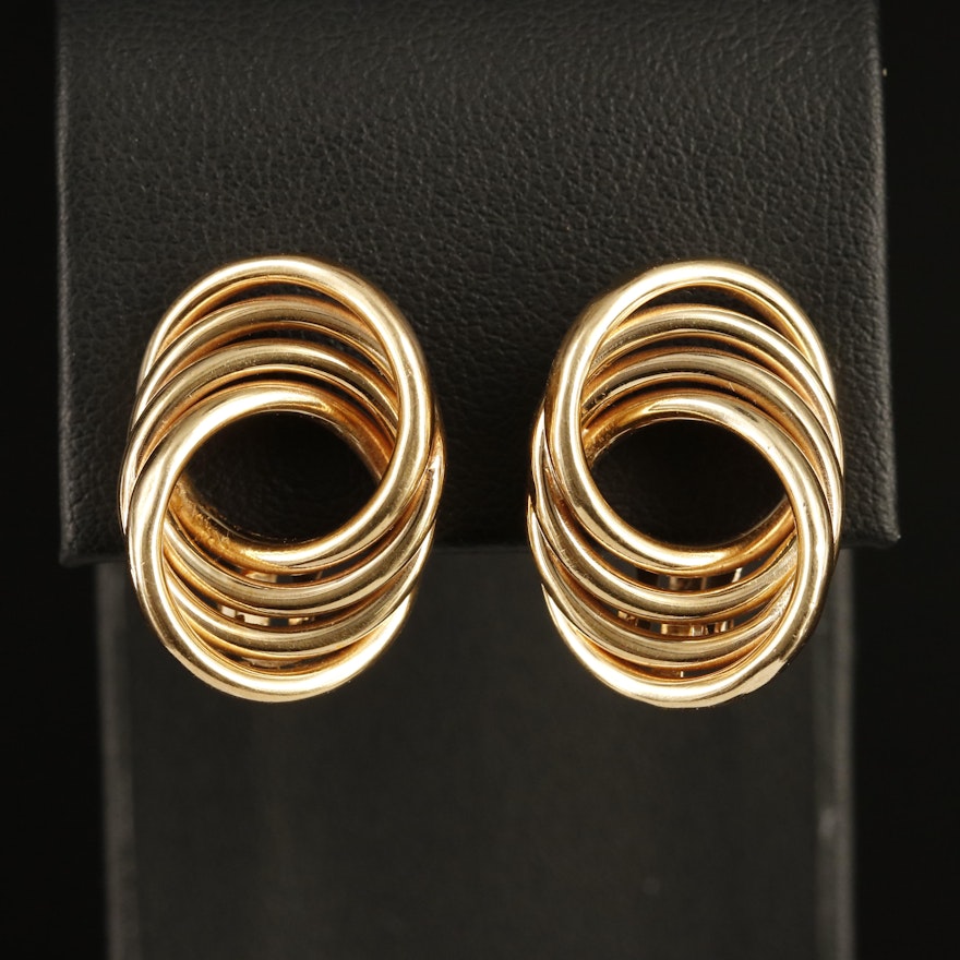 Vintage 14K Knot Earrings