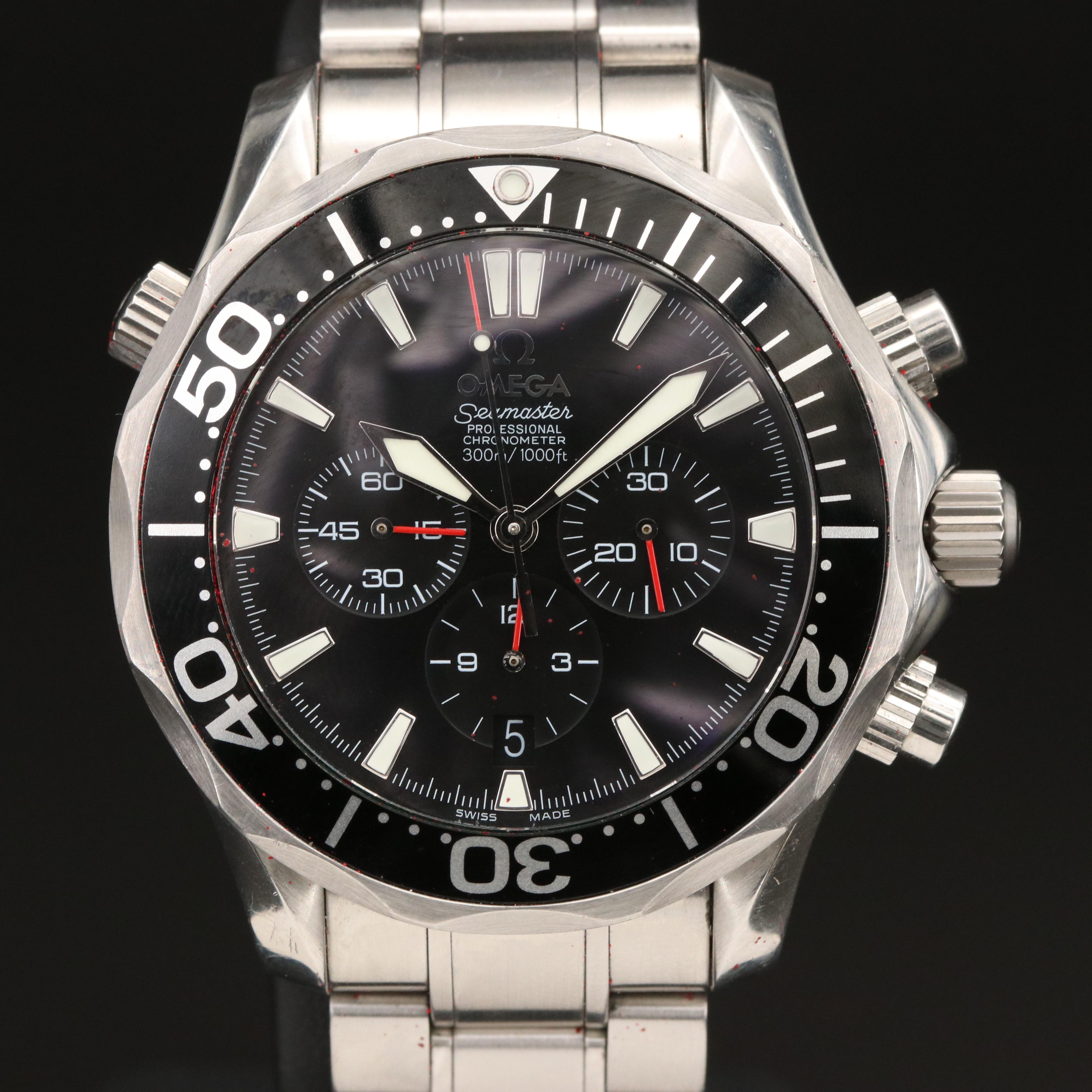 2006 Omega Seamaster "America's Cup" 300 Meters Chronograph Watch