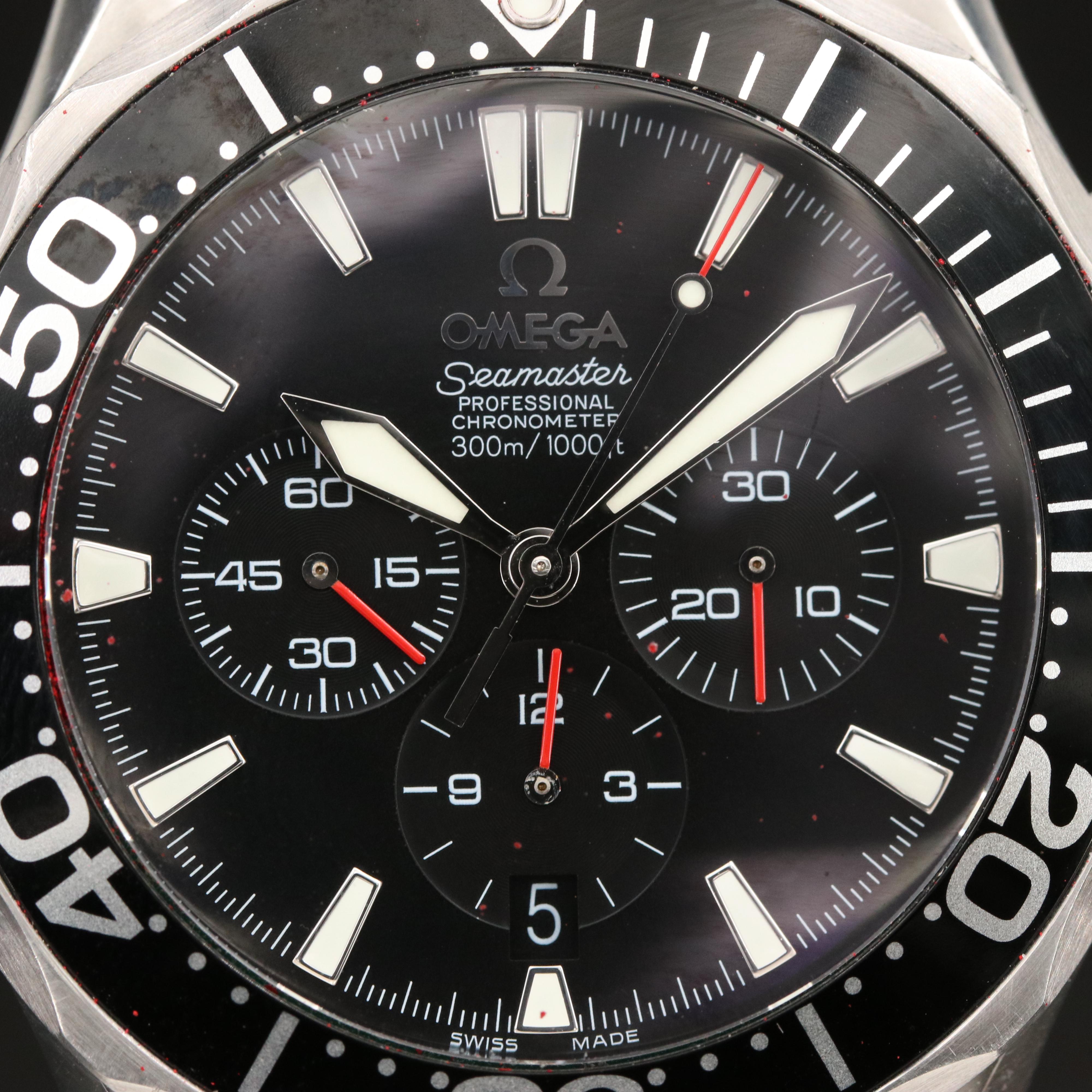 2006 Omega Seamaster "America's Cup" 300 Meters Chronograph Watch