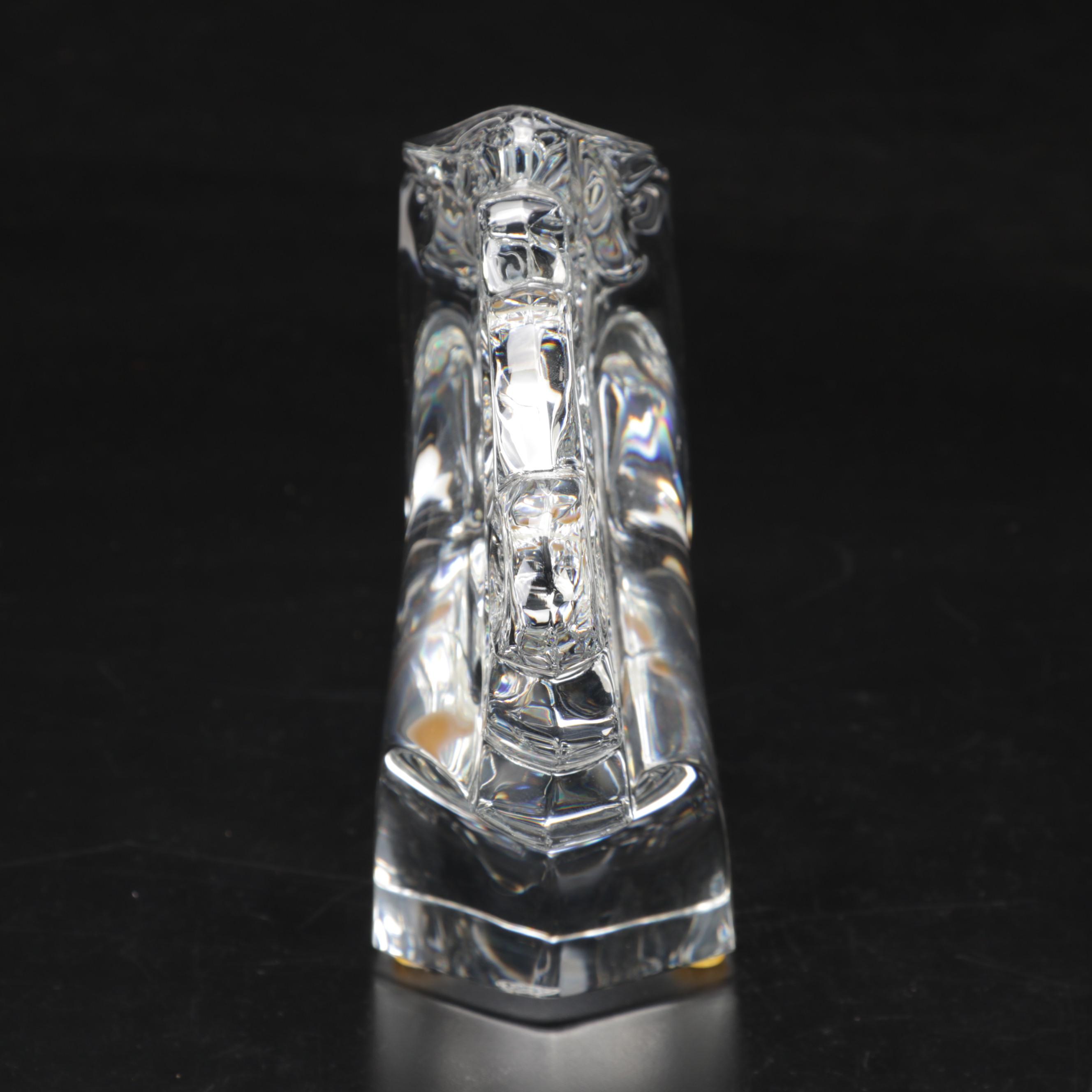 Robert Rigot for Baccarat "Horse Head" Crystal Figurine