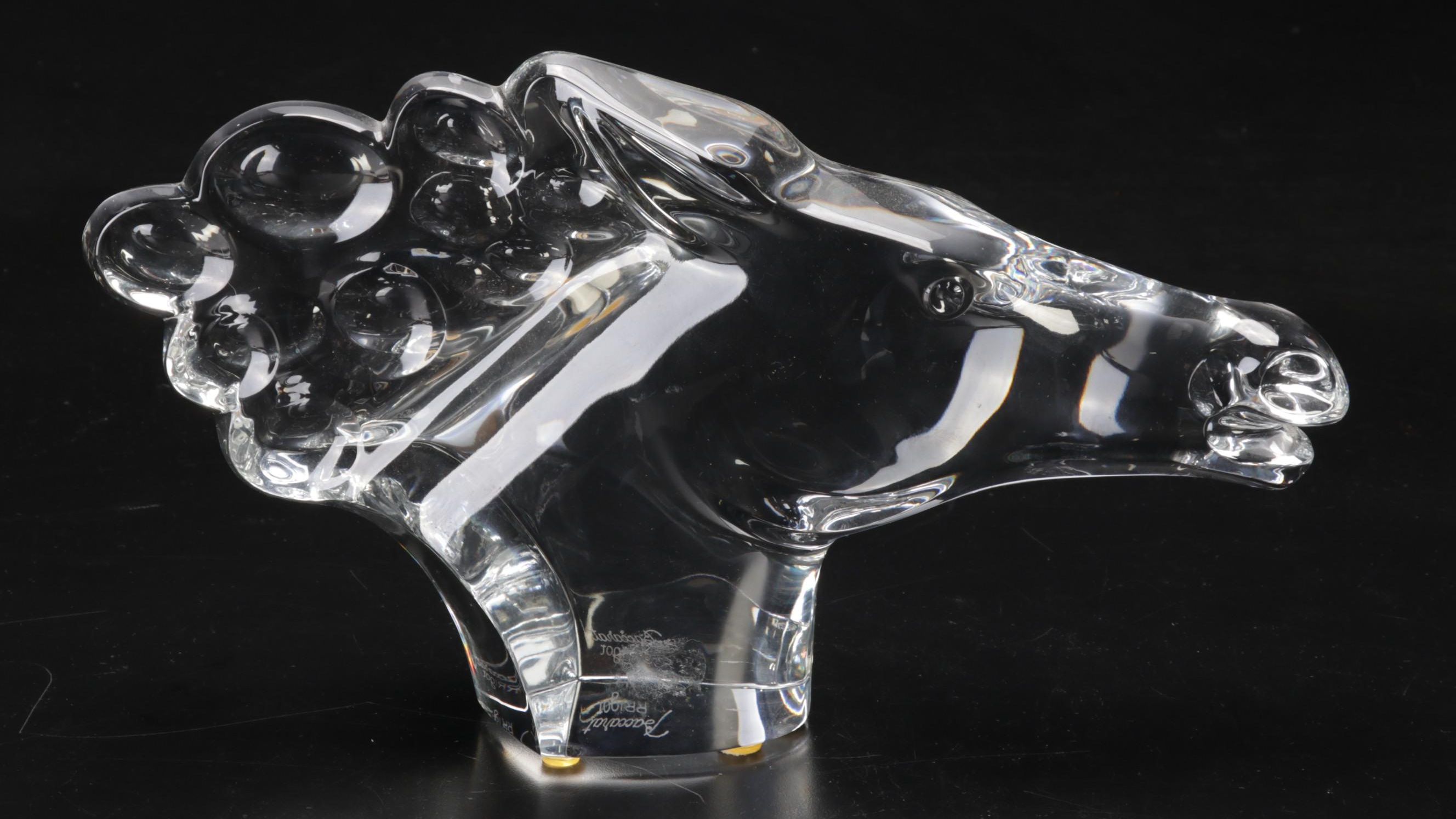 Robert Rigot for Baccarat "Horse Head" Crystal Figurine