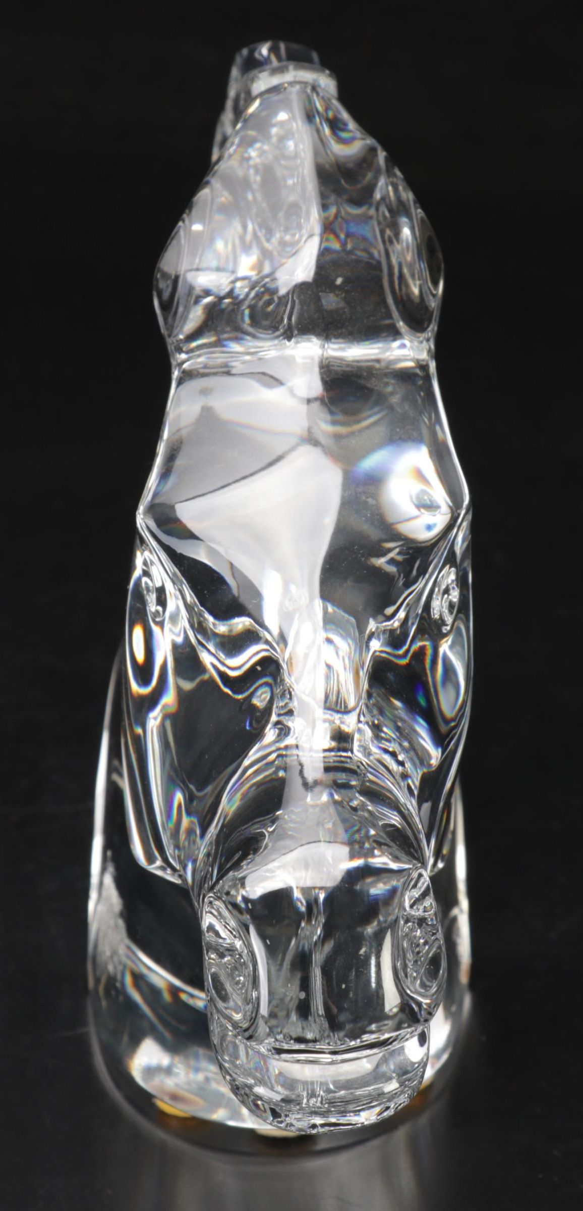 Robert Rigot for Baccarat "Horse Head" Crystal Figurine