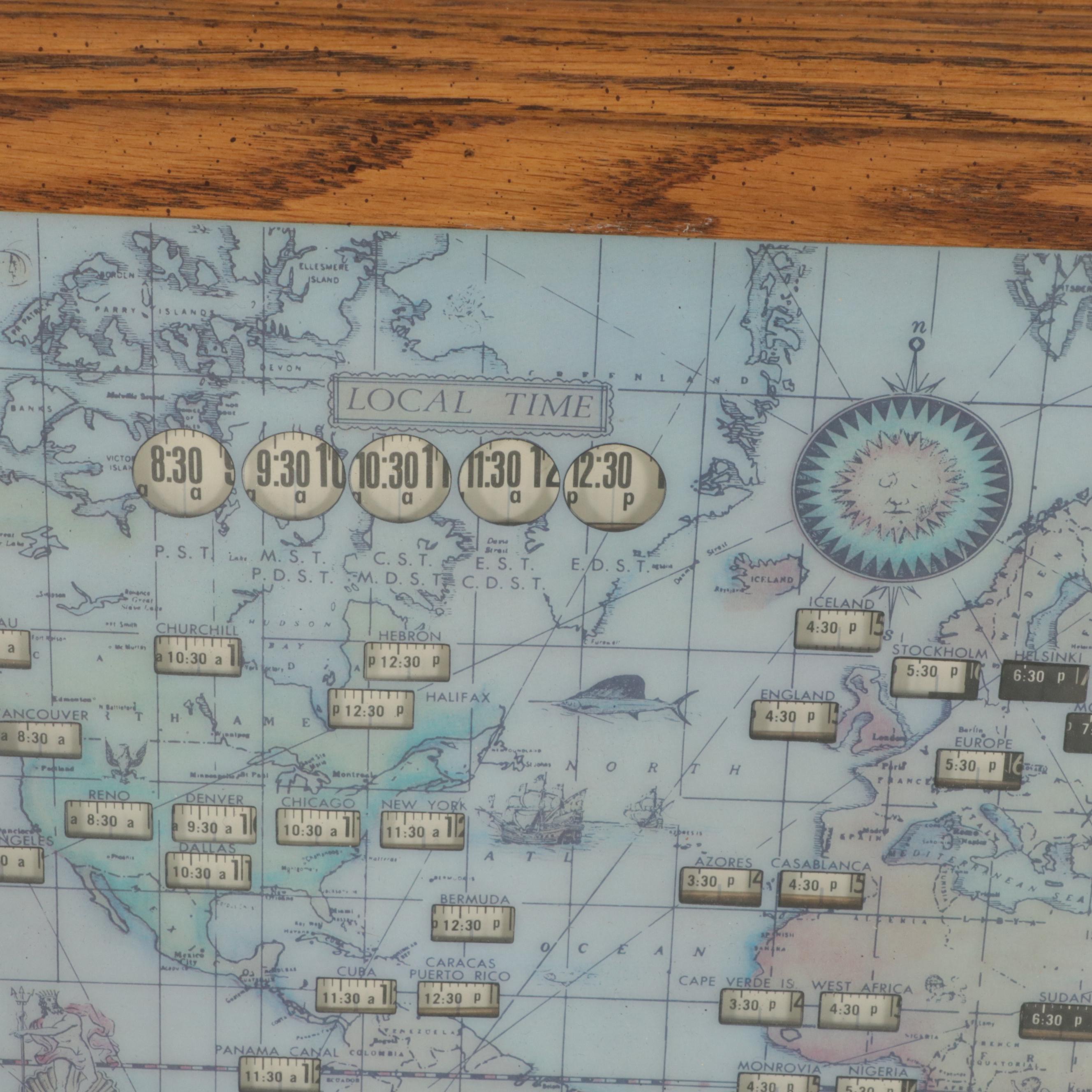 Howard Miller World Time Wall Clock