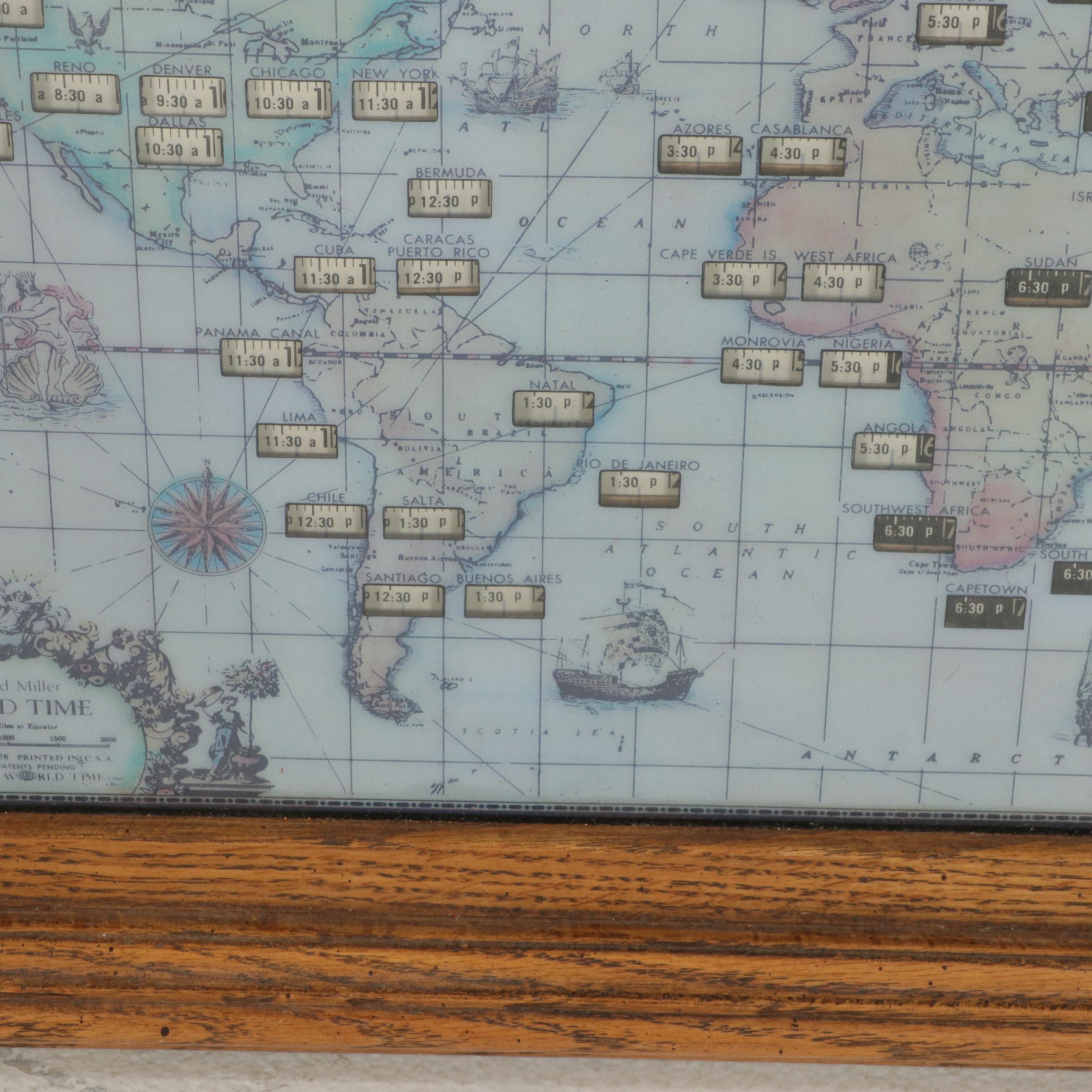 Howard Miller World Time Wall Clock