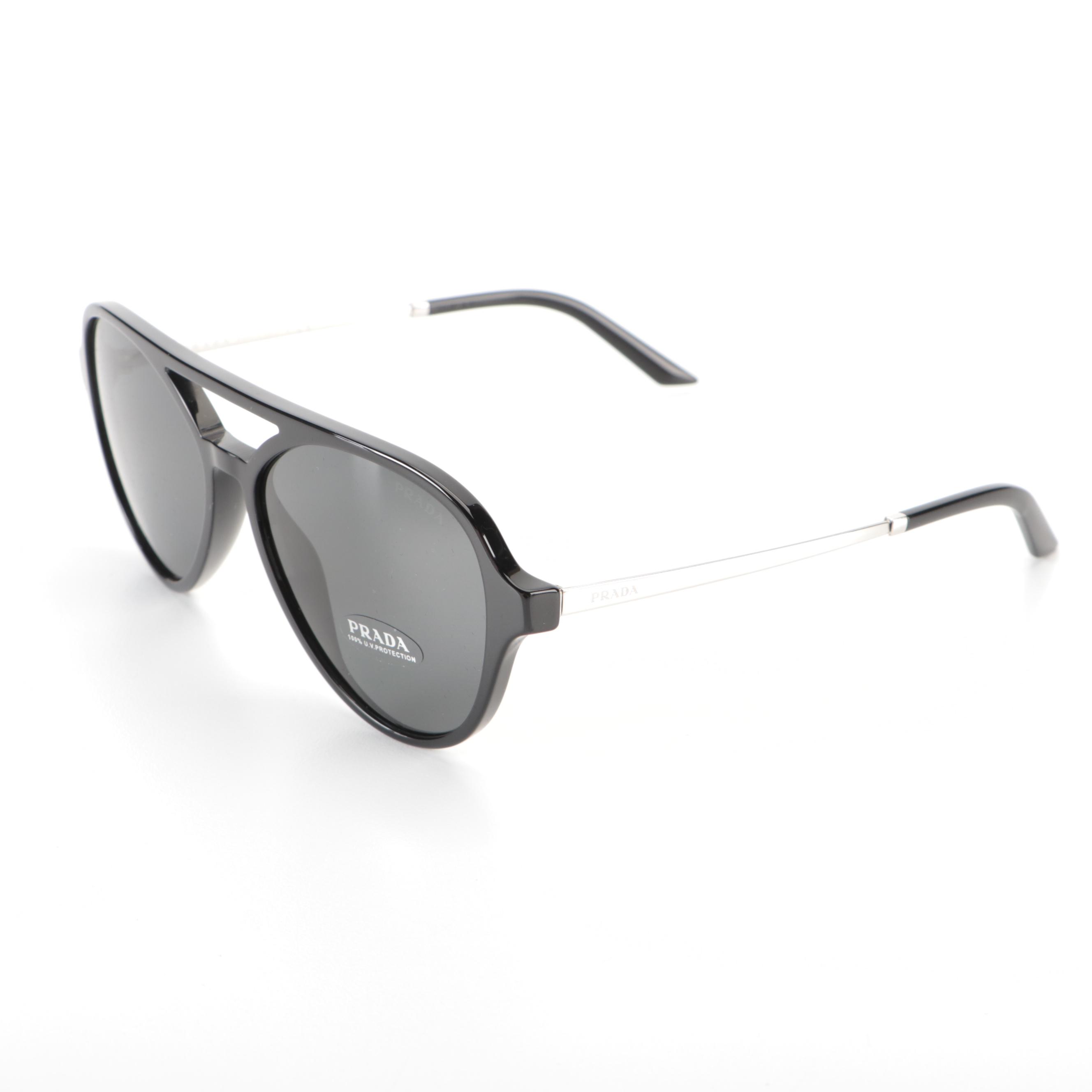 Prada SPR13W Aviator Sunglasses with Case