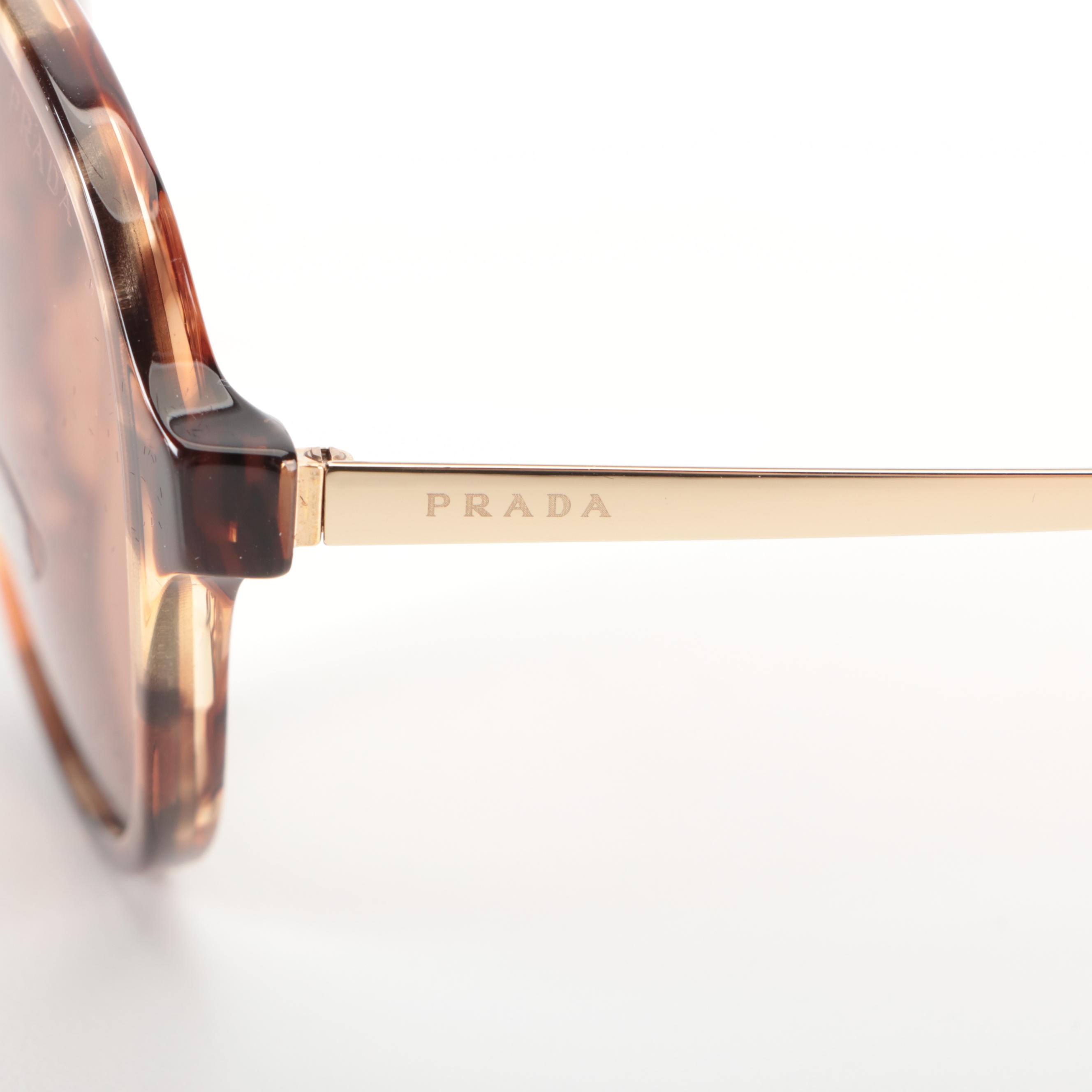 Prada SPR13W Aviator Sunglasses with Case and Box