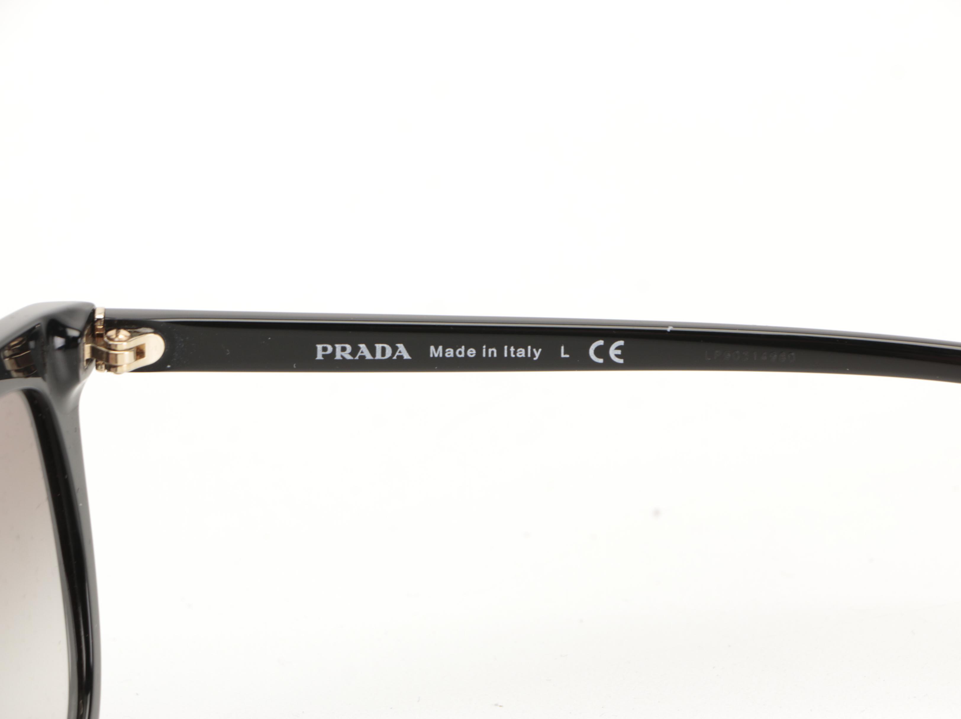 Prada SPR 03X Browline Sunglasses with Case and Box