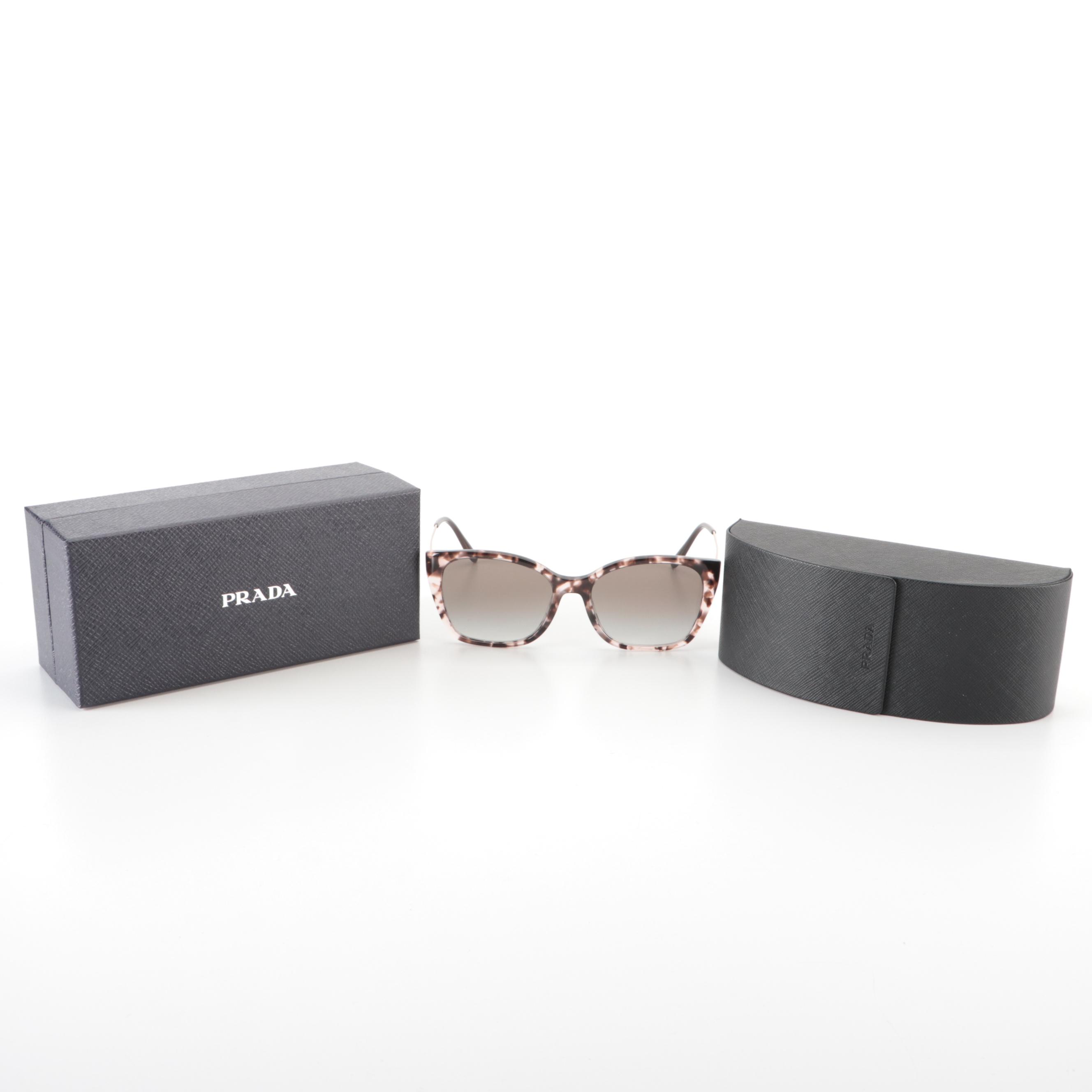 Prada SPR12X Orchid Havana Sunglasses with Case and Box