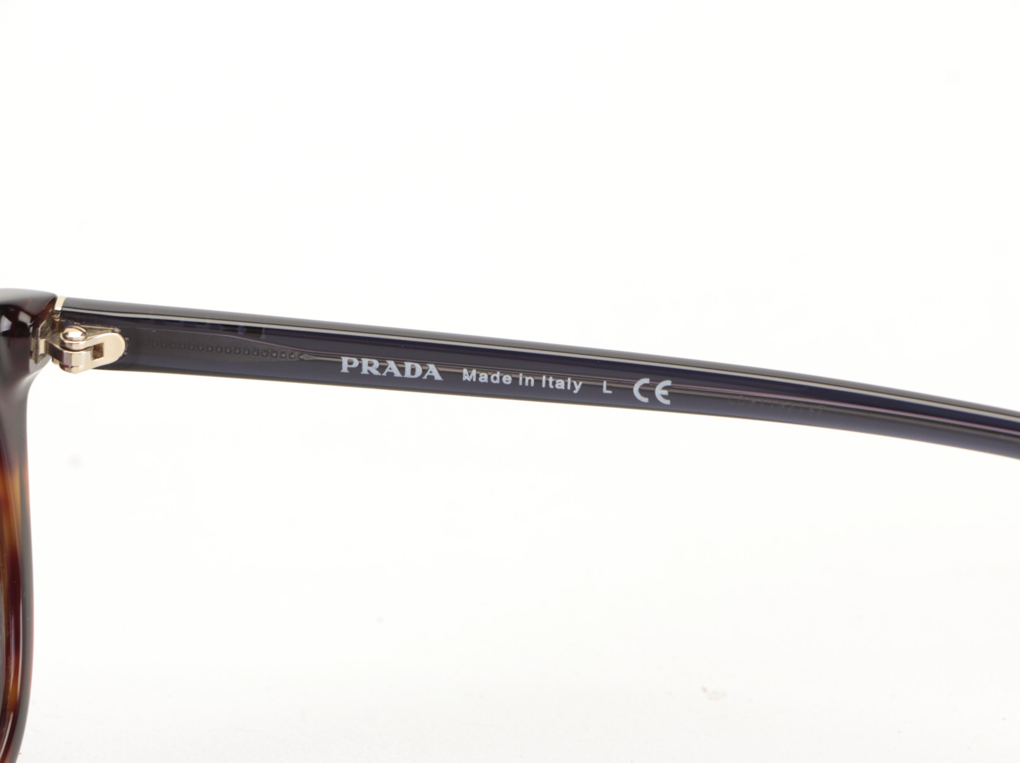 Prada SPR 03X Browline Sunglasses with Case and Box