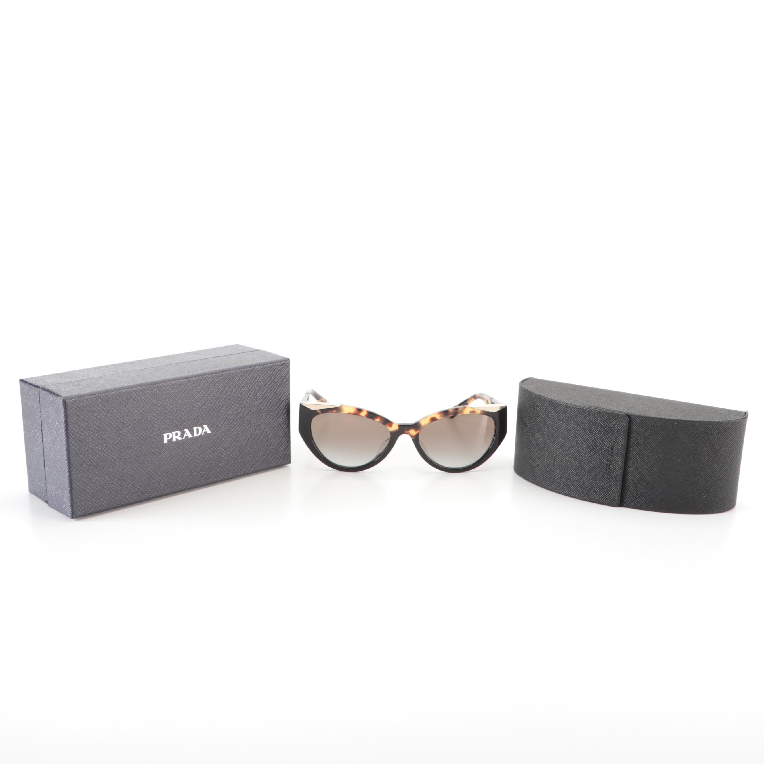 Prada SPR 03W-F Multicolor Sunglasses with Case and Box