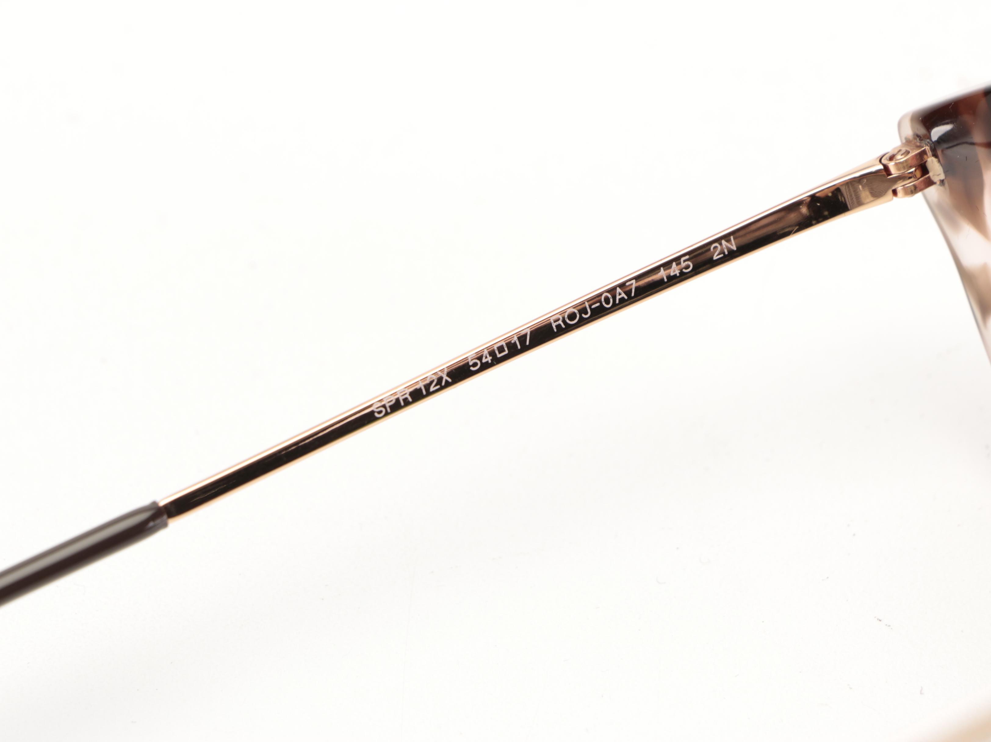 Prada SPR12X Orchid Havana Sunglasses with Case and Box