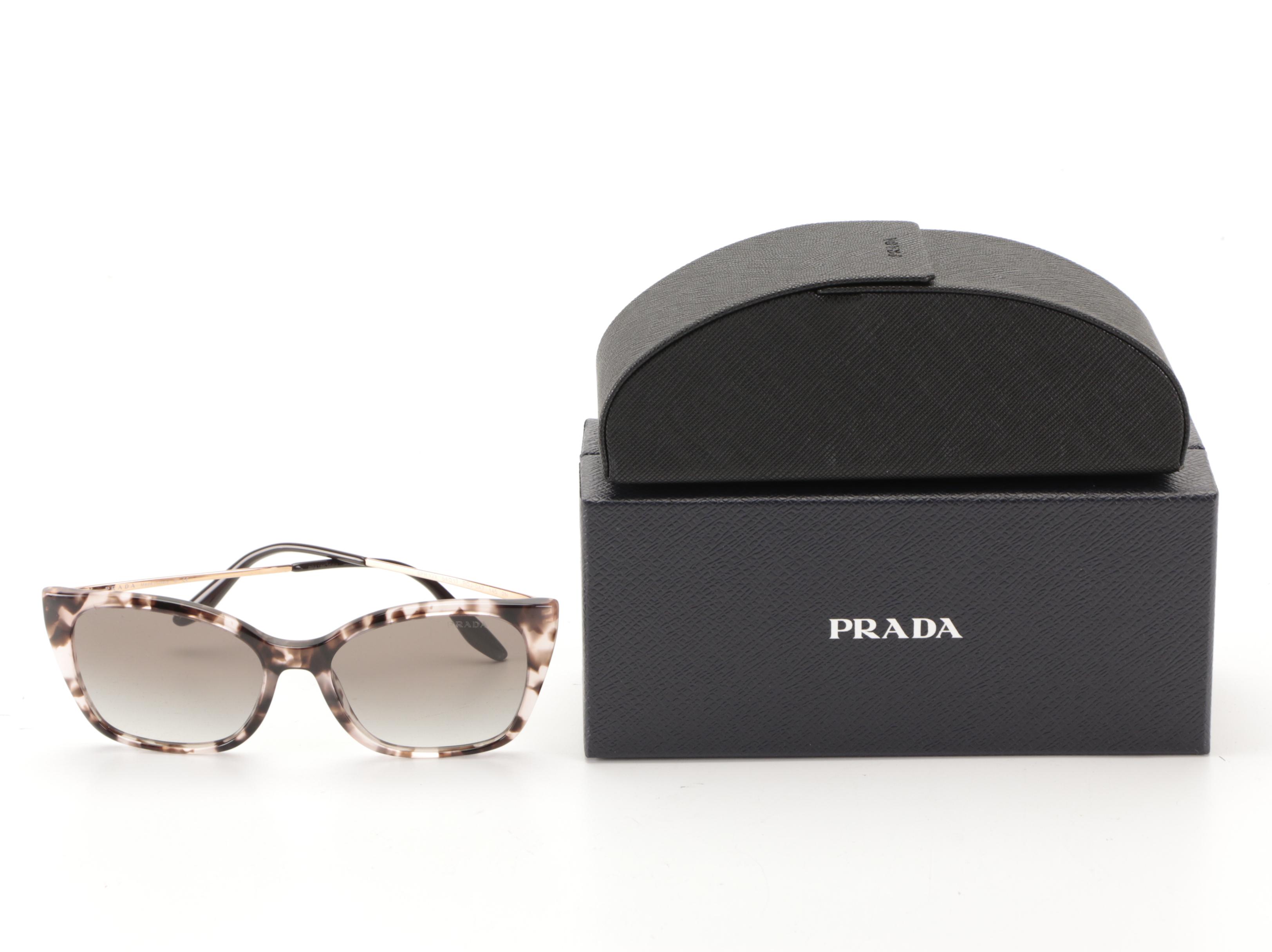 Prada SPR12X Orchid Havana Sunglasses with Case and Box