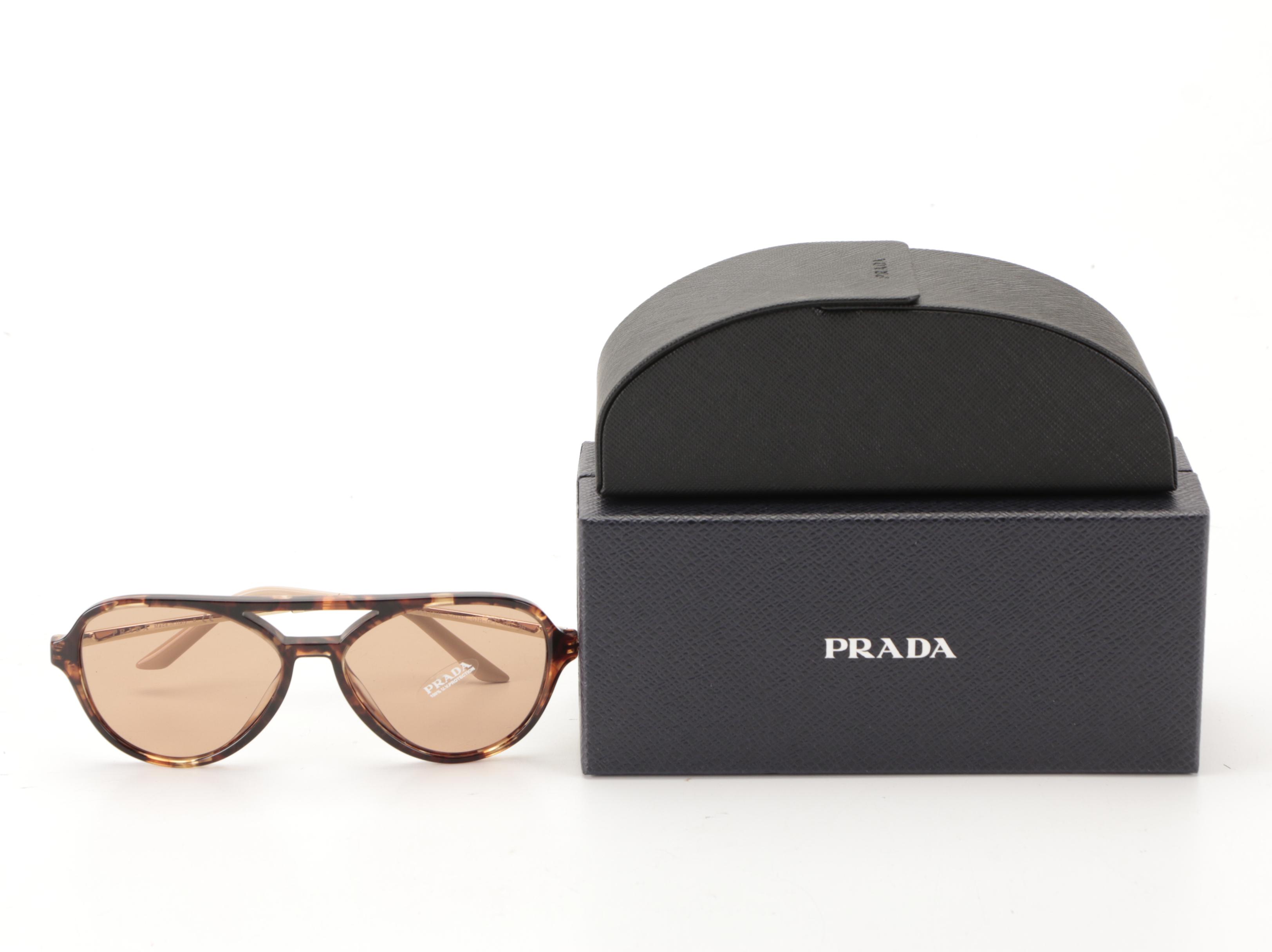 Prada SPR13W Sunglasses with Case and Box