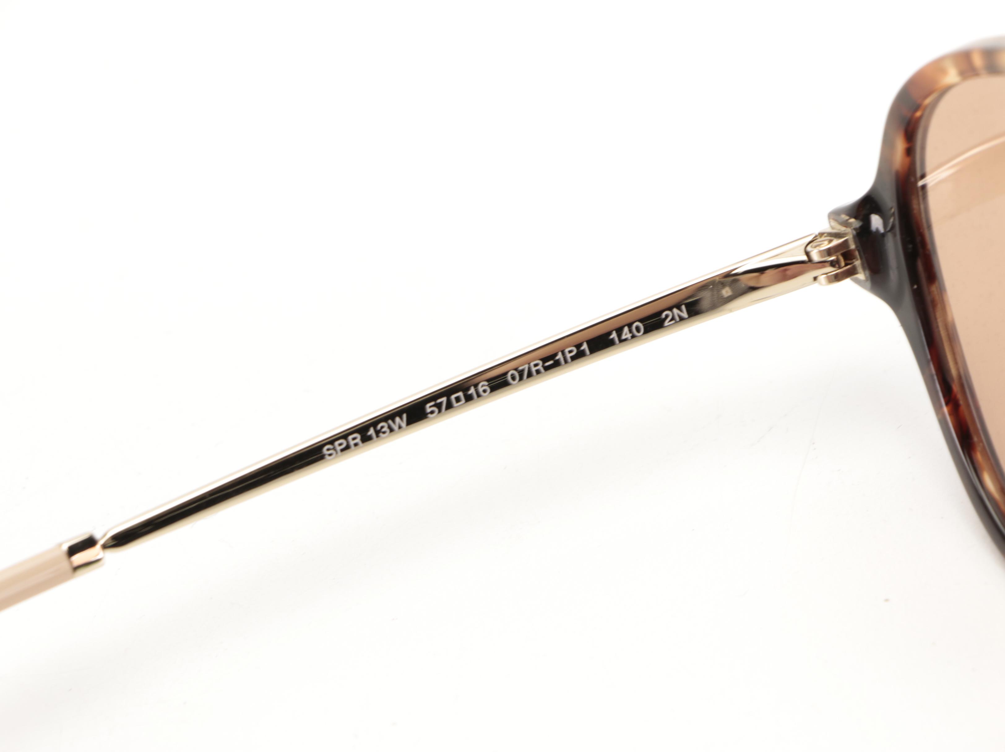 Prada SPR13W Aviator Sunglasses with Case and Box