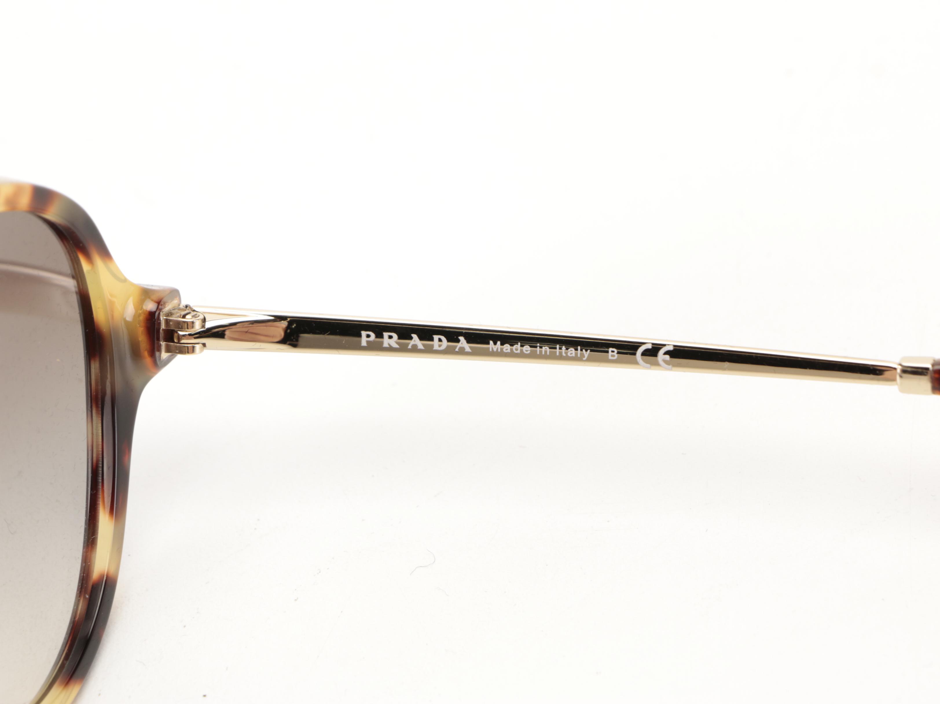 Prada SPR13W-F Sunglasses with Case and Box