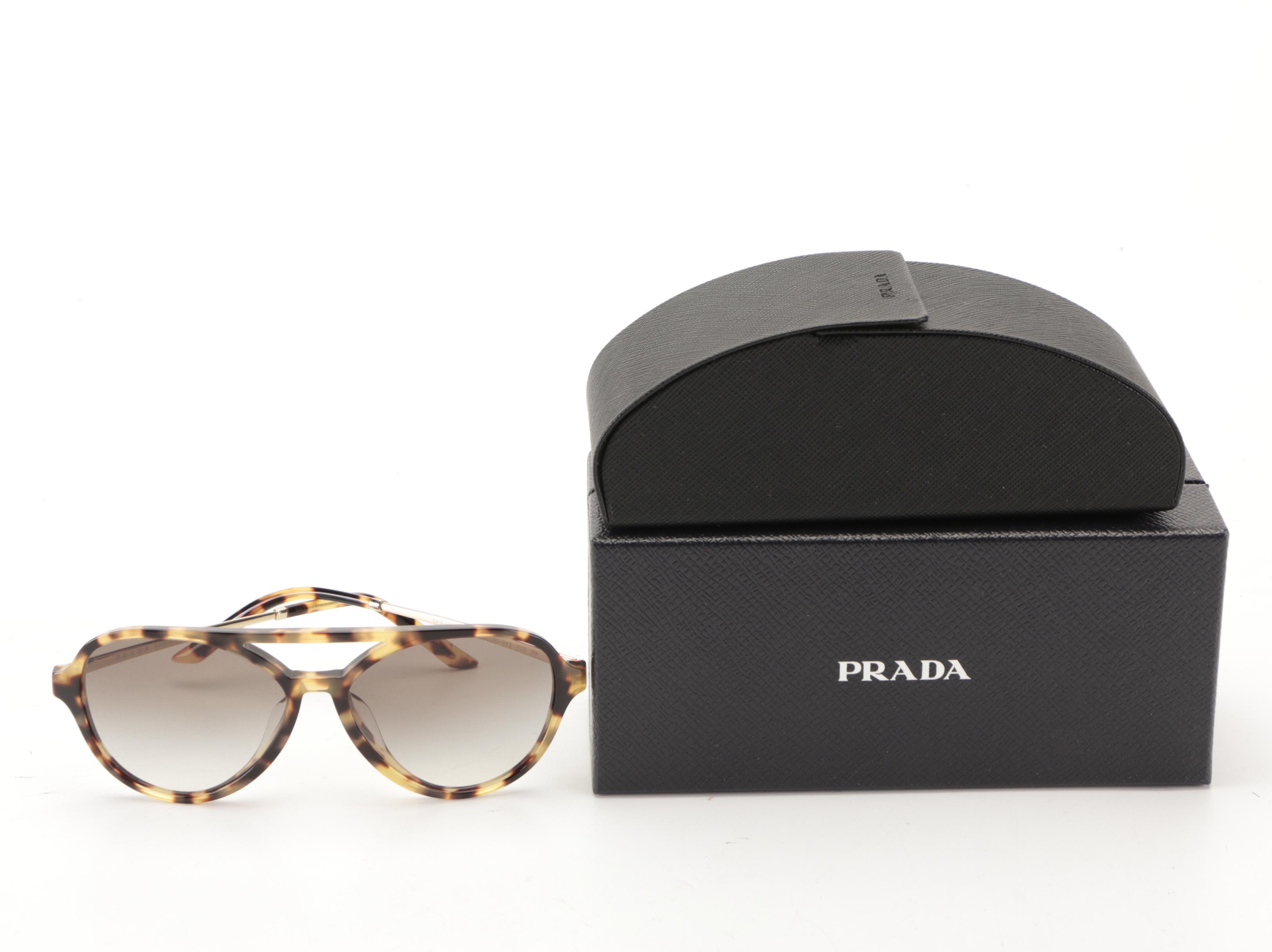 Prada SPR13W-F Sunglasses with Case and Box