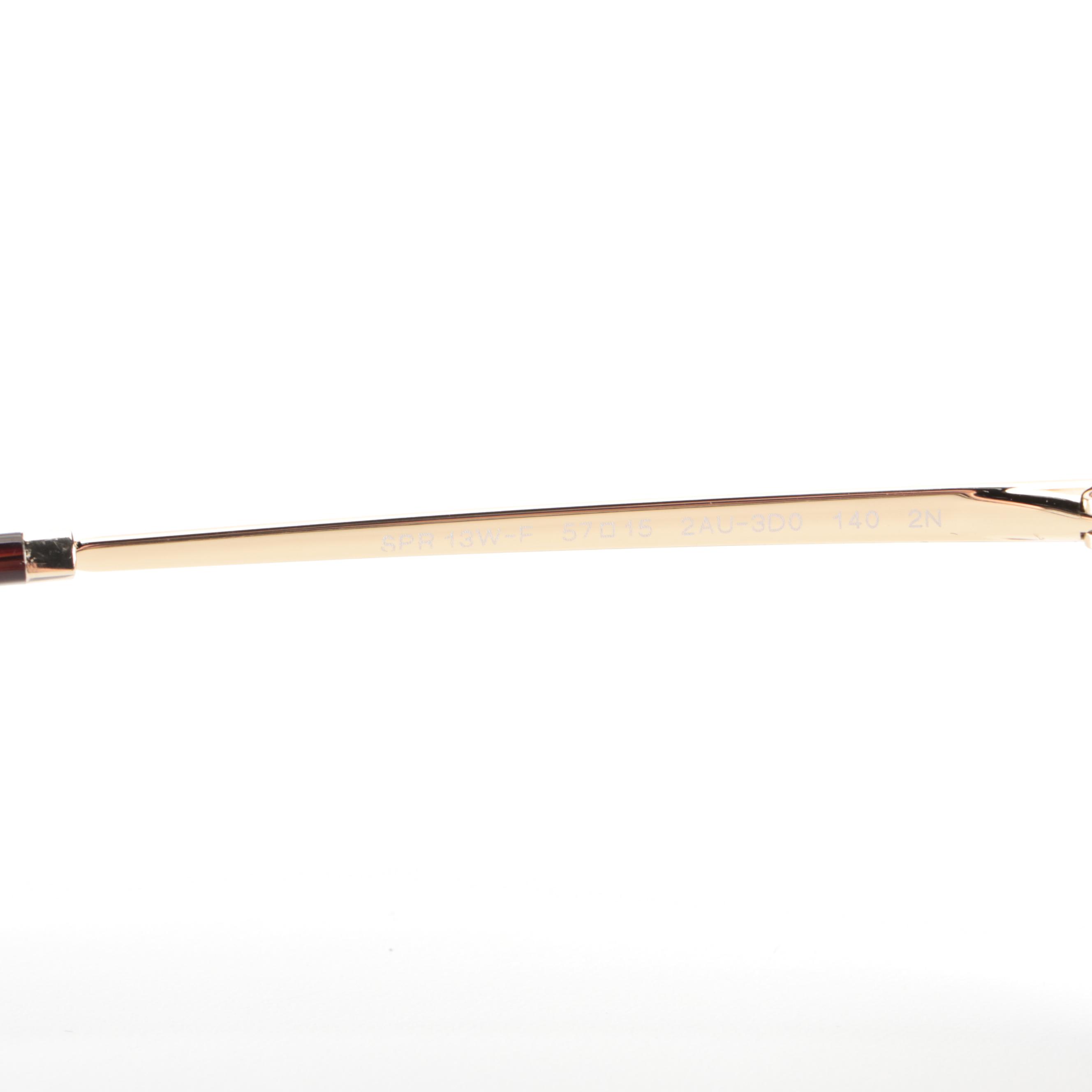 Prada SPR 13W-F Aviator Style Sunglasses with Case and Box