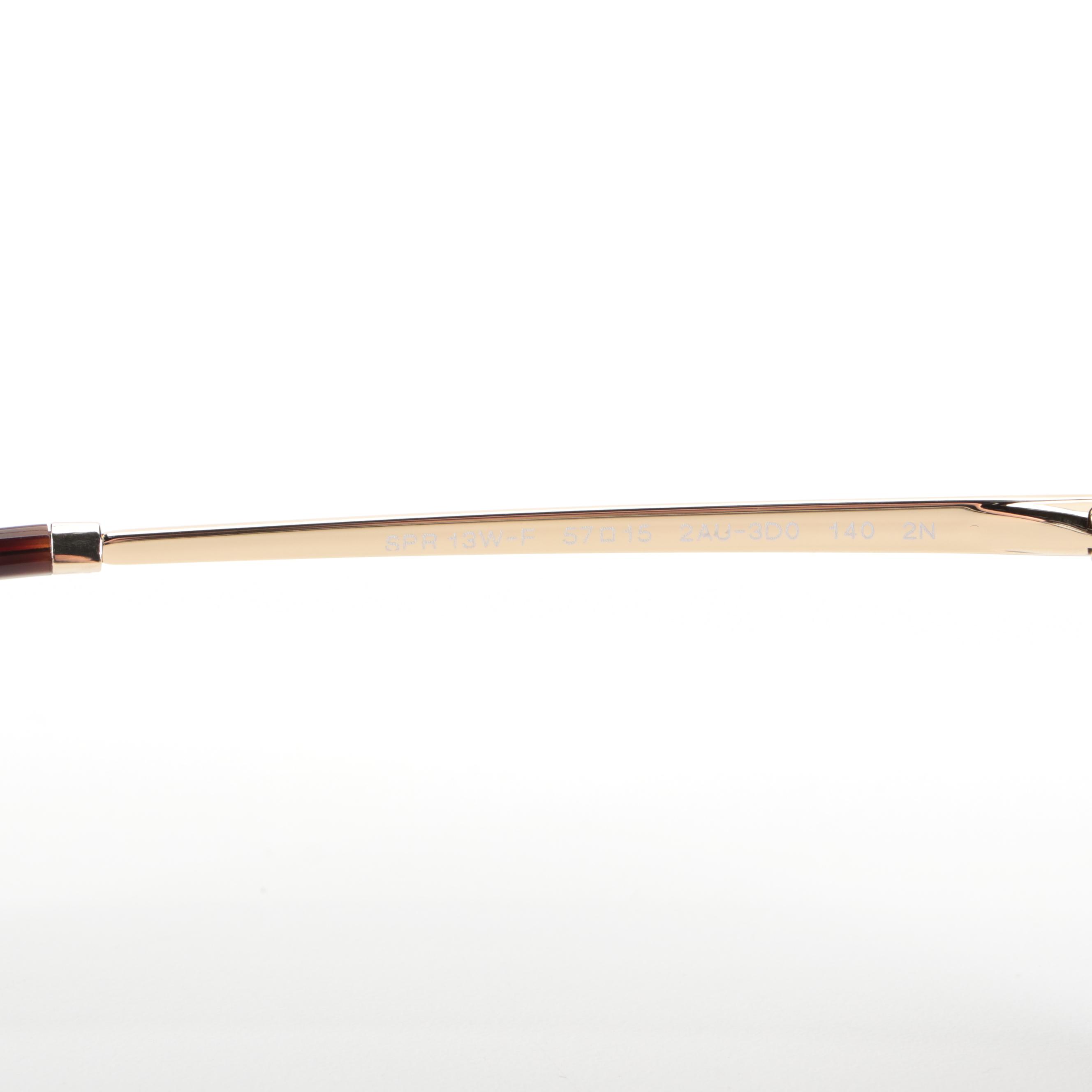 Prada SPR 13W-F Aviator Style Sunglasses with Case and Box