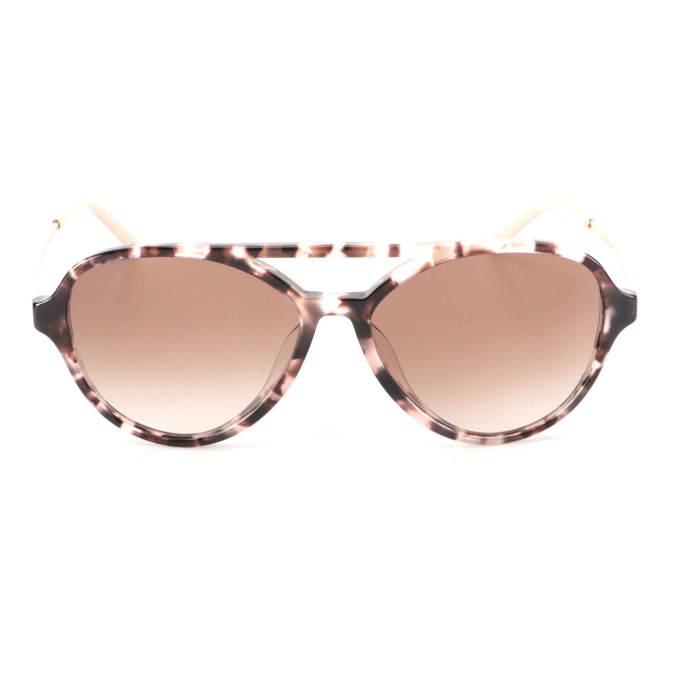 Prada SPR13W-F Orchid Havana Pilot Sunglasses with Case and Box