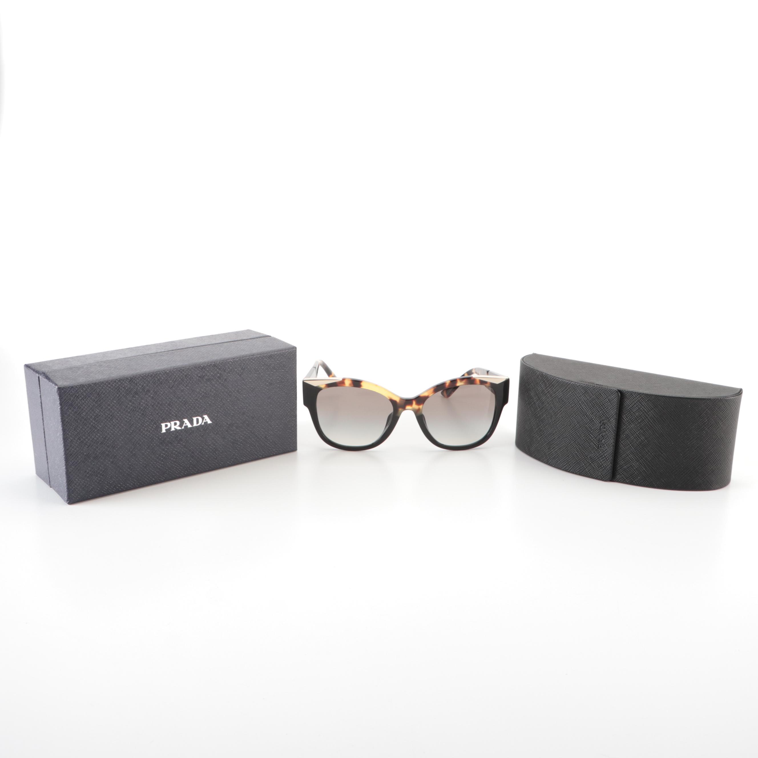 Prada SPR 02W-F Multicolor Sunglasses with Case and Box