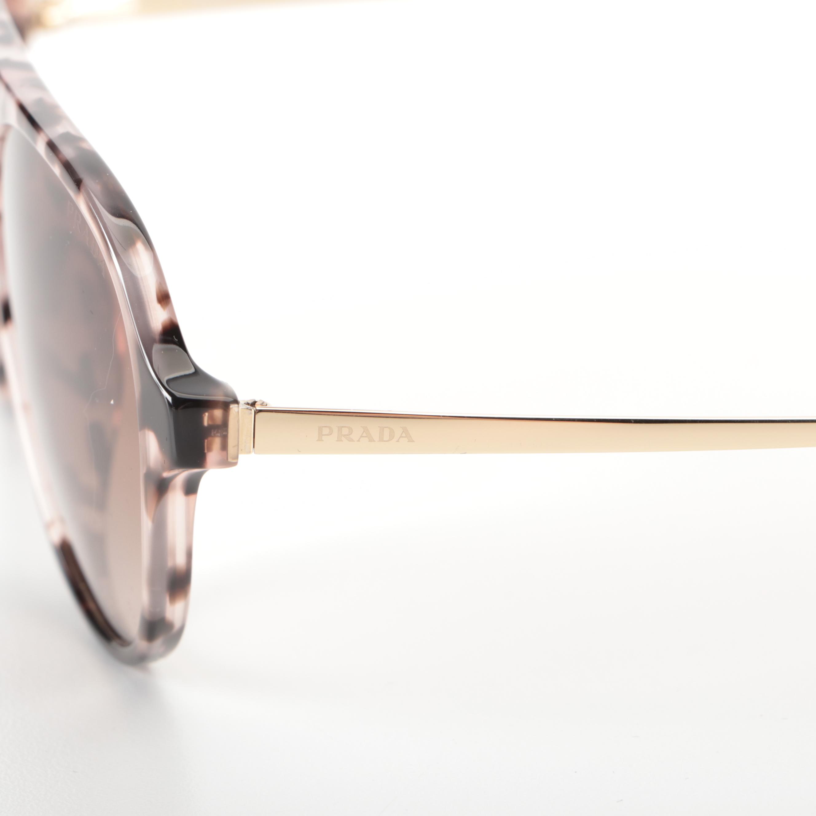 Prada SPR 13W-F Aviator Style Sunglasses with Case