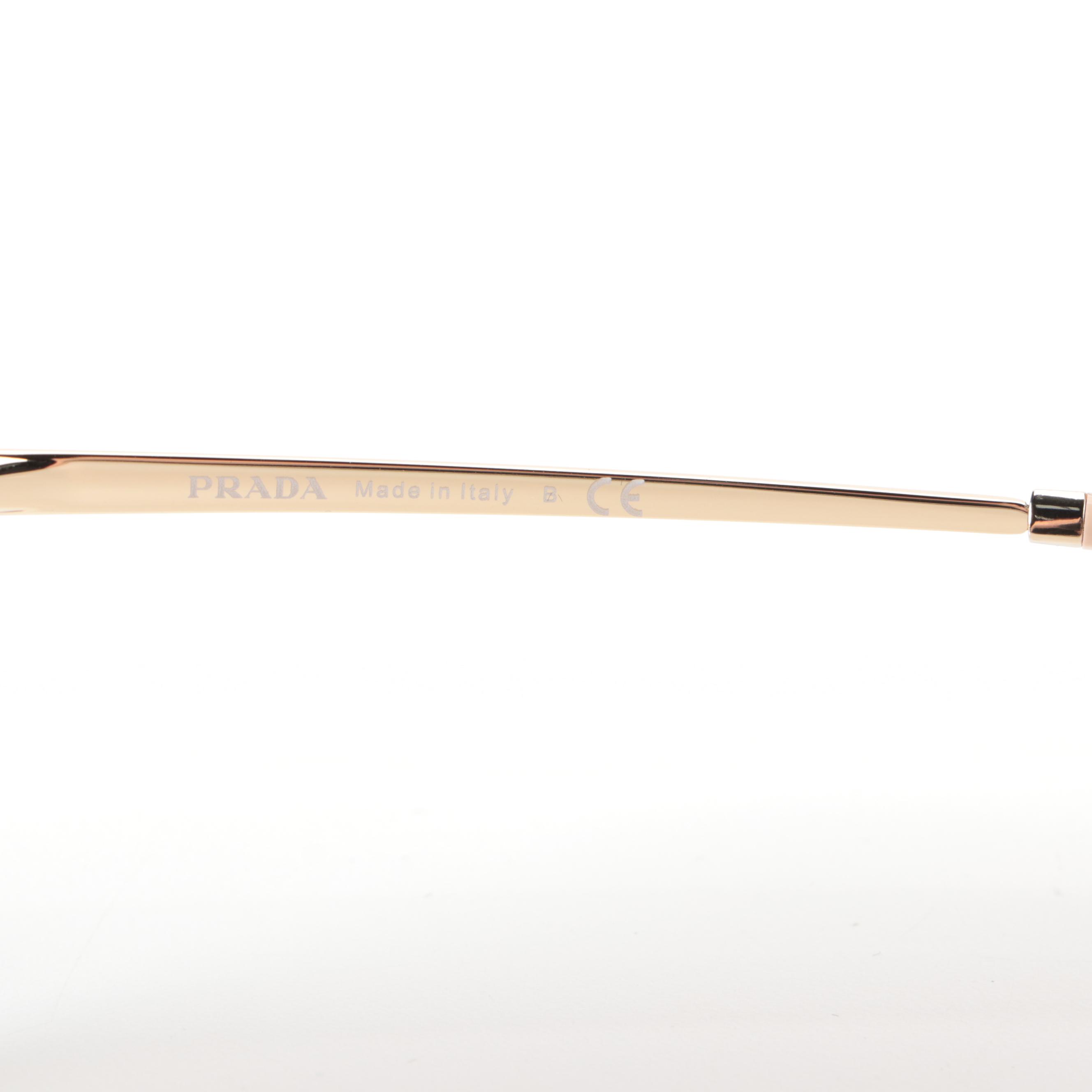 Prada SPR 13W-F Aviator Style Sunglasses with Case