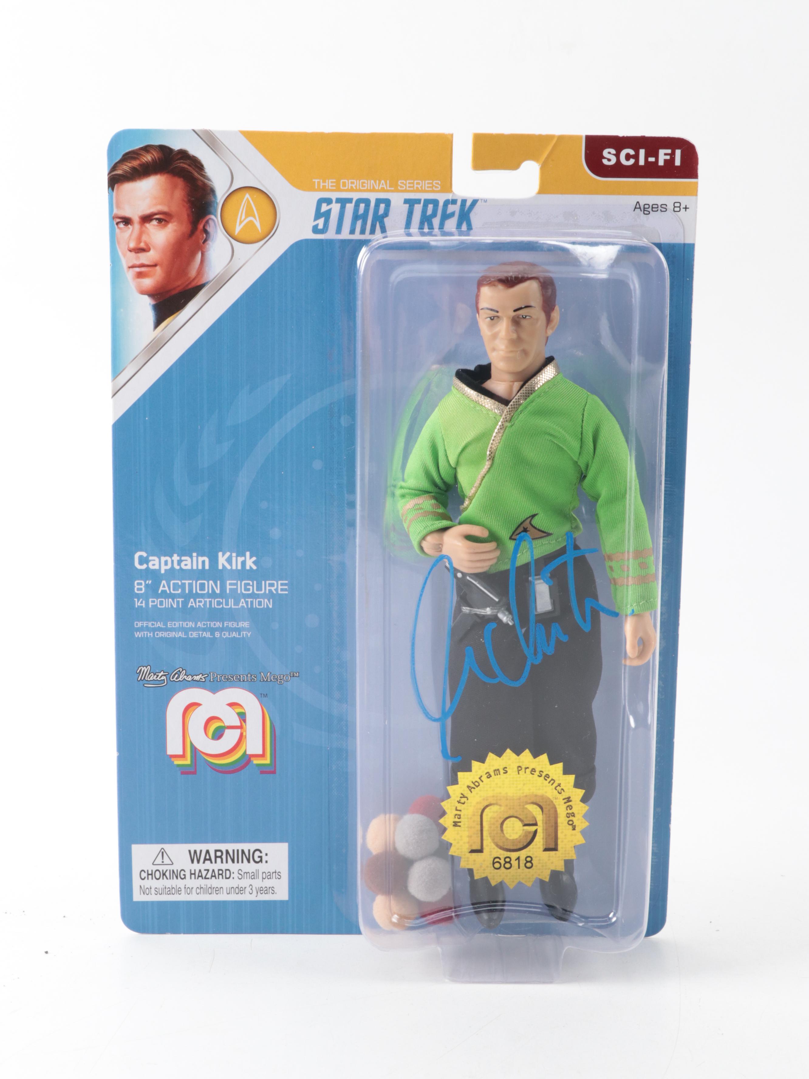 Mego Star Trek Captain Kirk Action Figure Signed by William Shatner