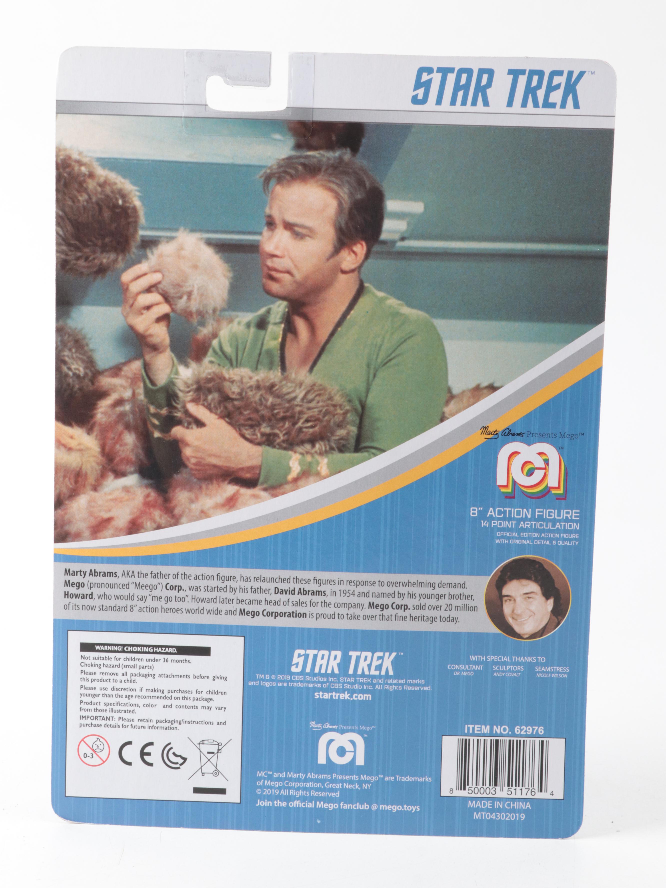 Mego Star Trek Captain Kirk Action Figure Signed by William Shatner