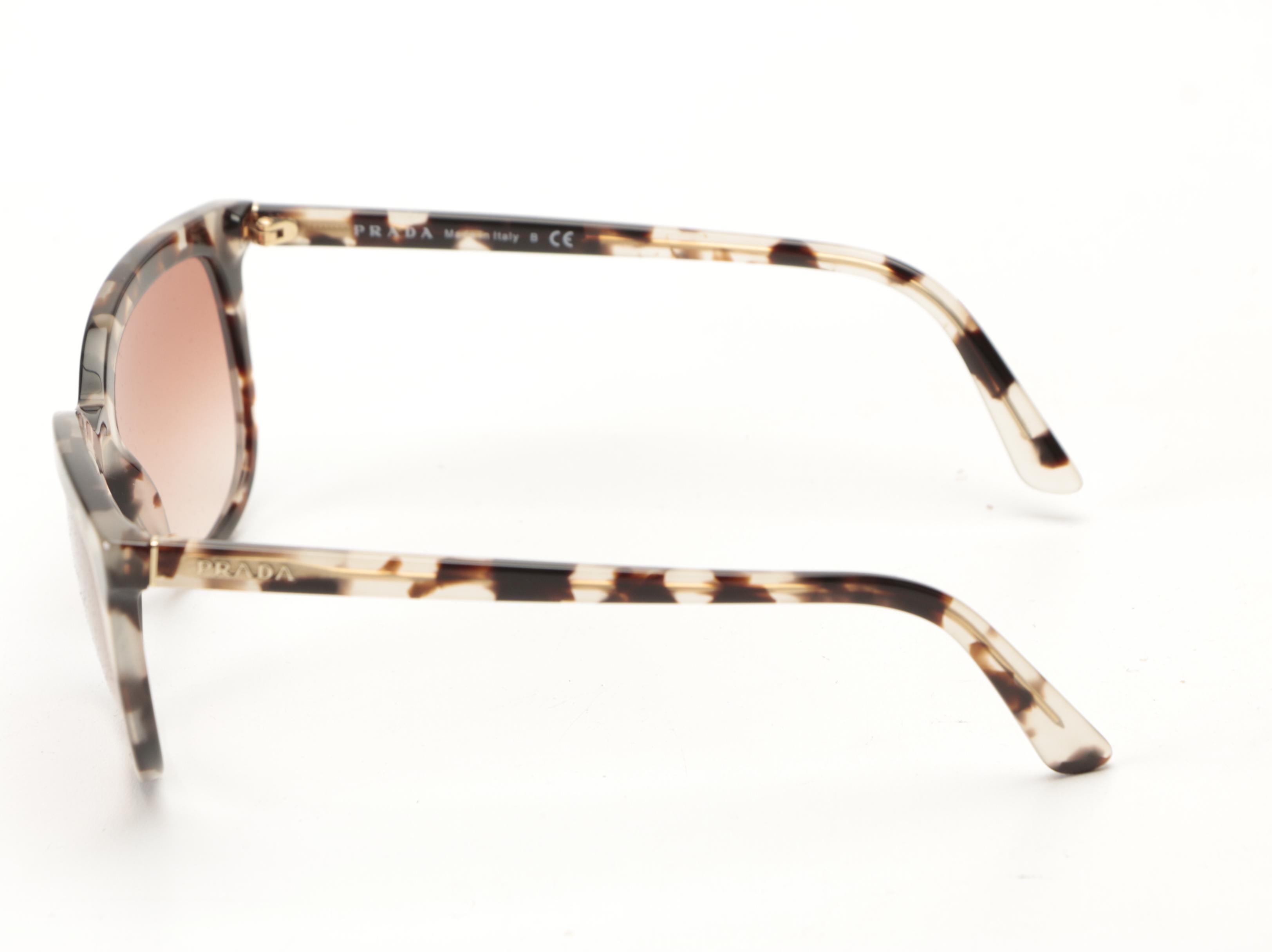 Prada SPR 03X Browline Sunglasses with Case and Box