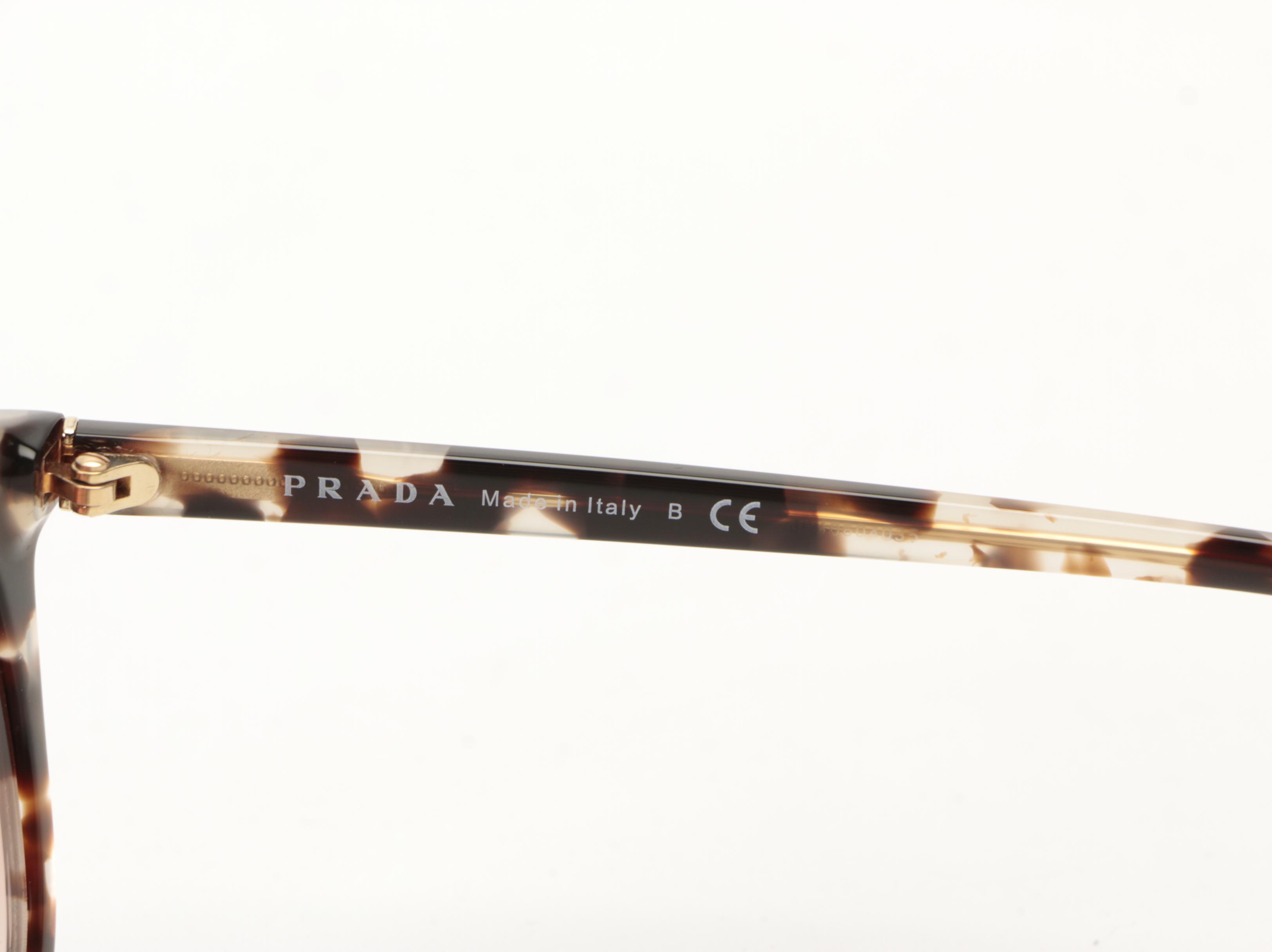 Prada SPR 03X Browline Sunglasses with Case and Box