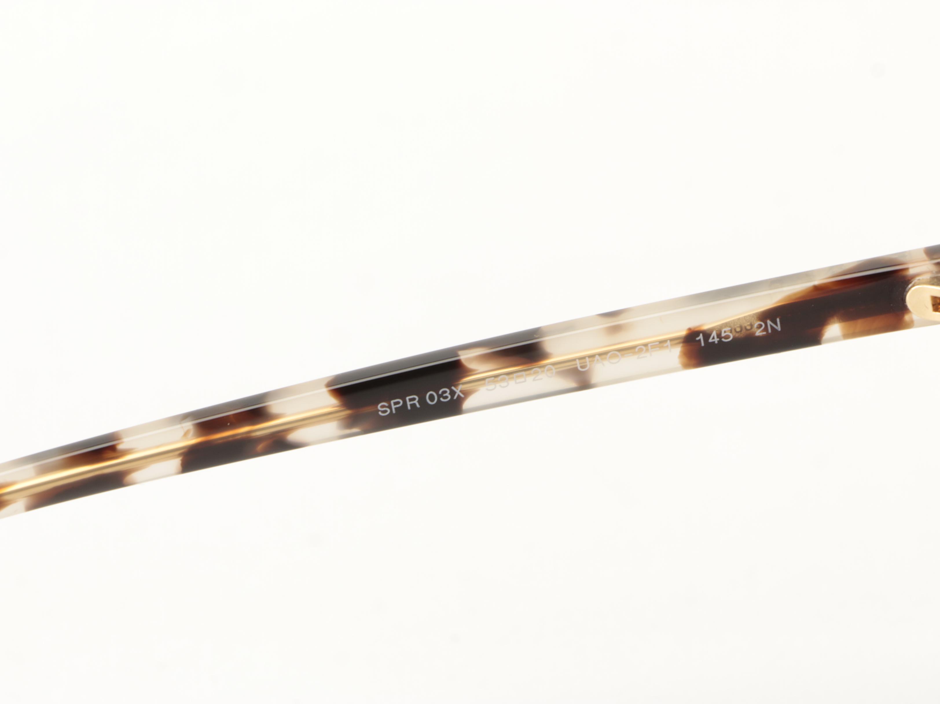 Prada SPR 03X Browline Sunglasses with Case and Box