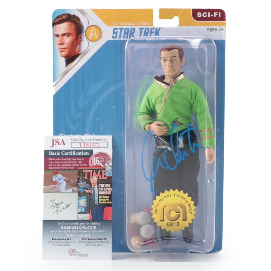 Mego Star Trek Captain Kirk Action Figure Signed by William Shatner