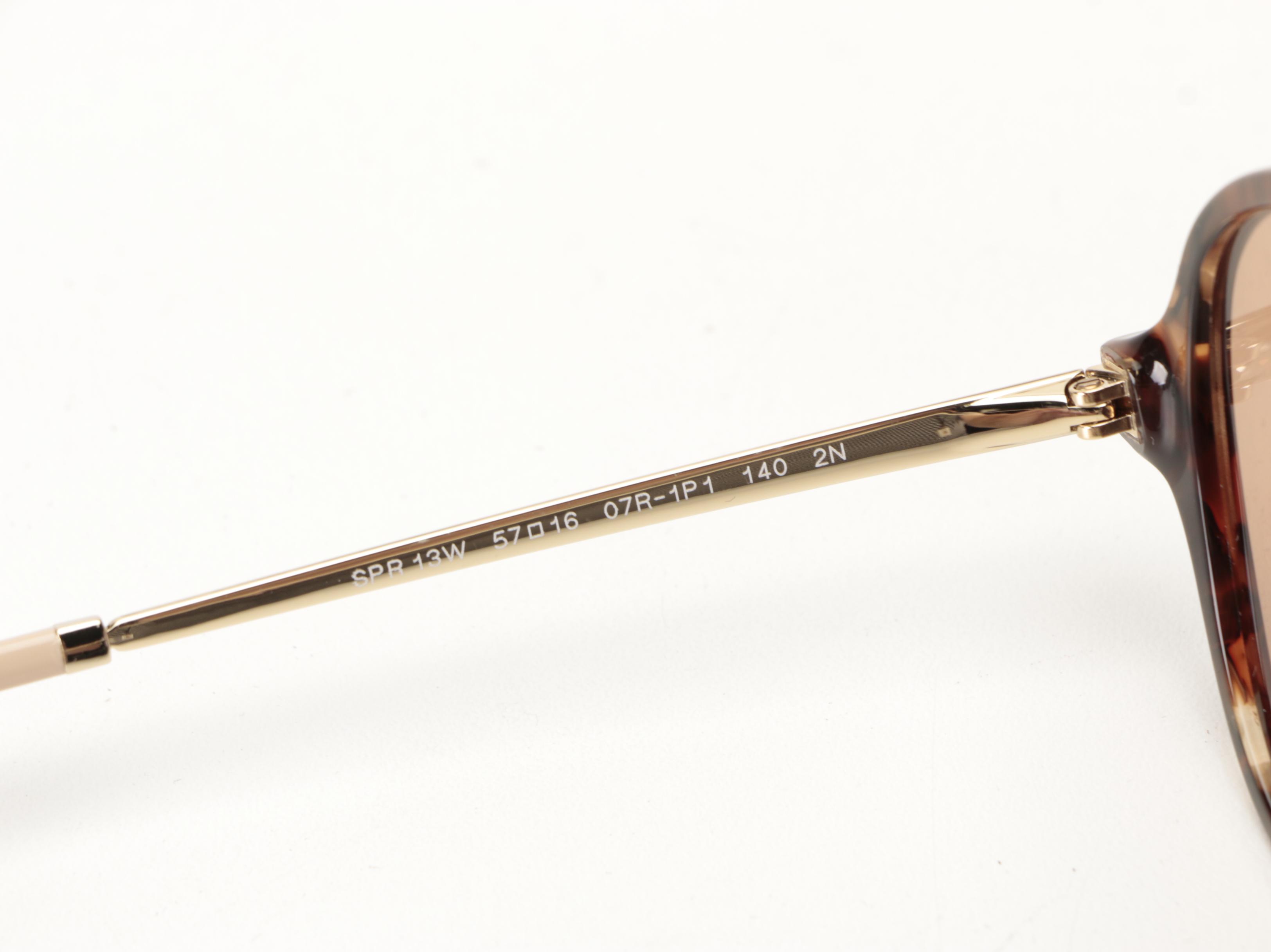 Prada SPR 13W Aviator Style Sunglasses with Case and Box