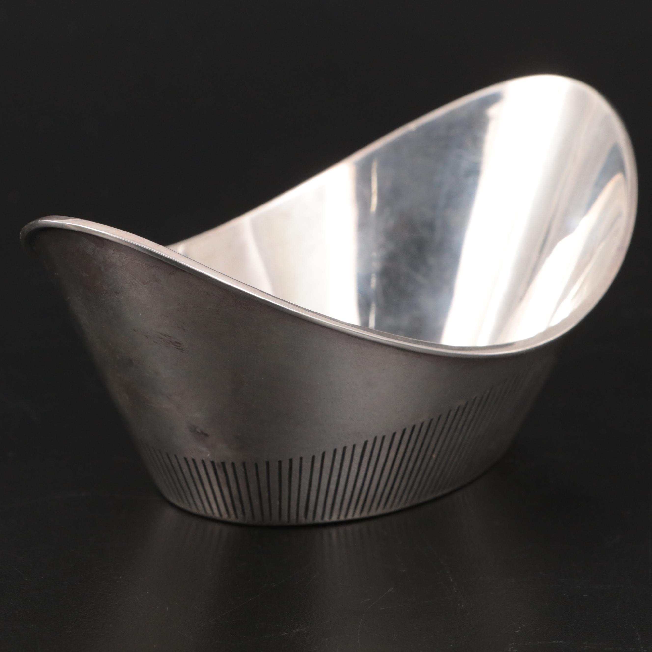 Karl Gustav Hansen for Hans Hansen Sterling Silver Dish, 1952