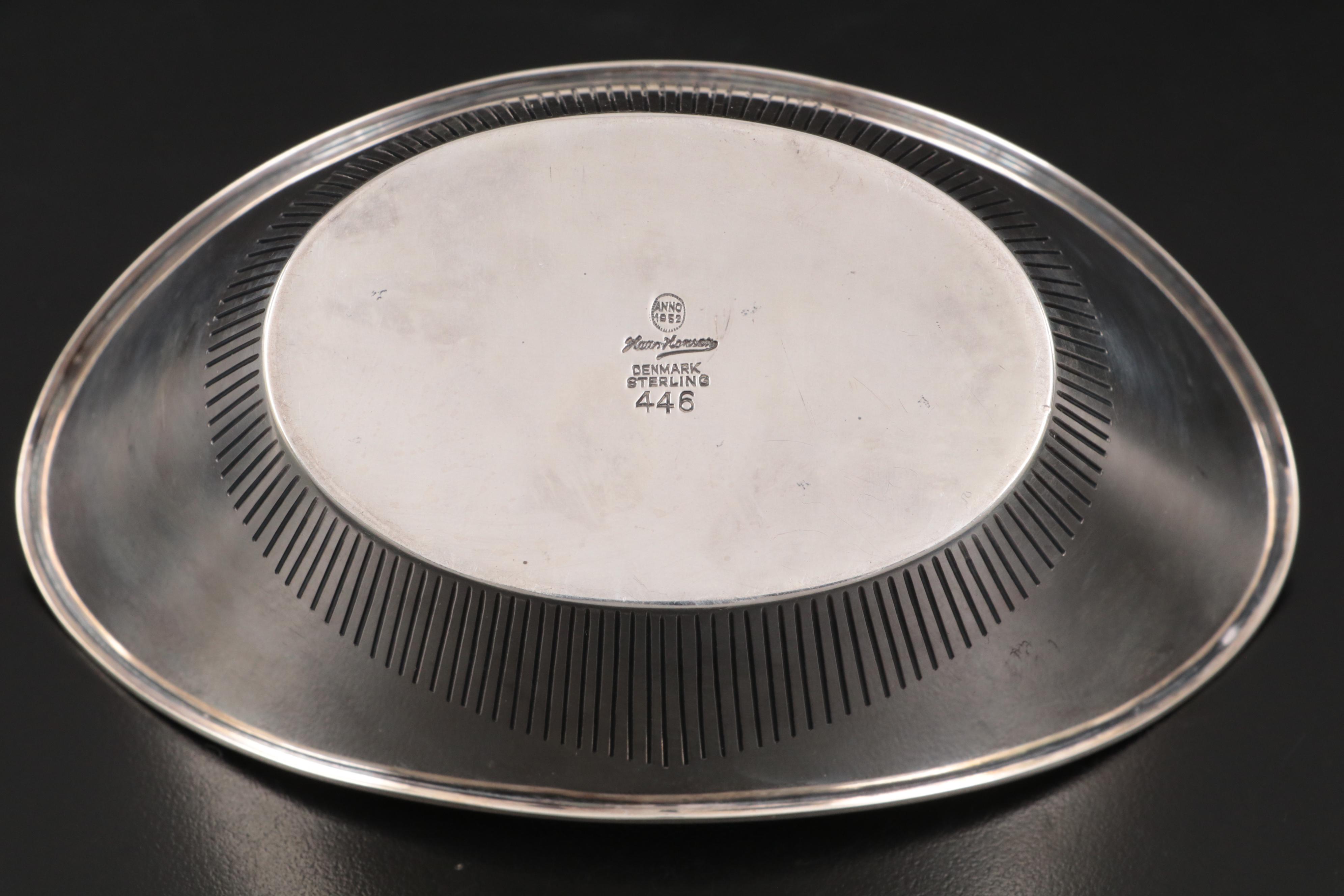 Karl Gustav Hansen for Hans Hansen Sterling Silver Dish, 1952