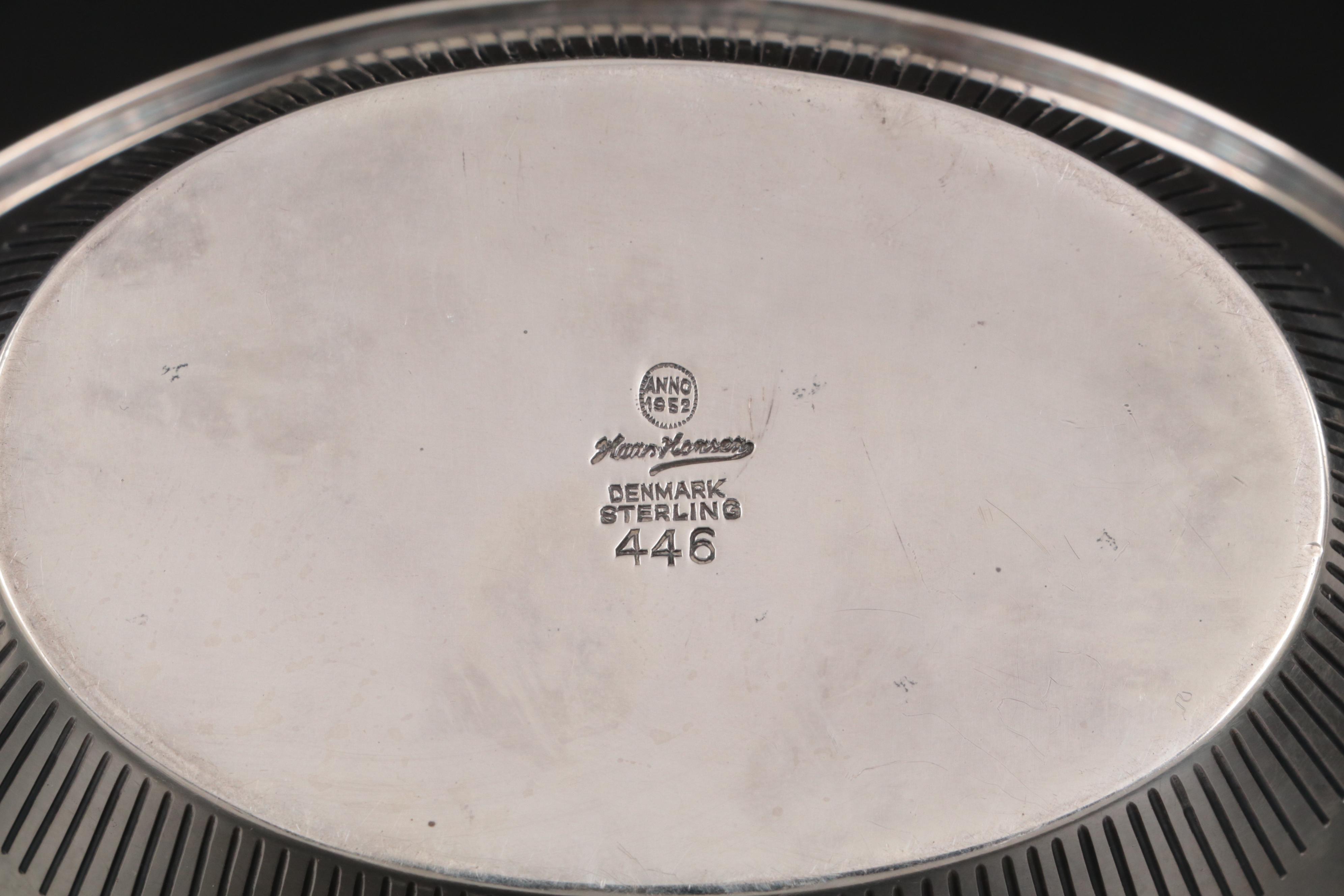 Karl Gustav Hansen for Hans Hansen Sterling Silver Dish, 1952