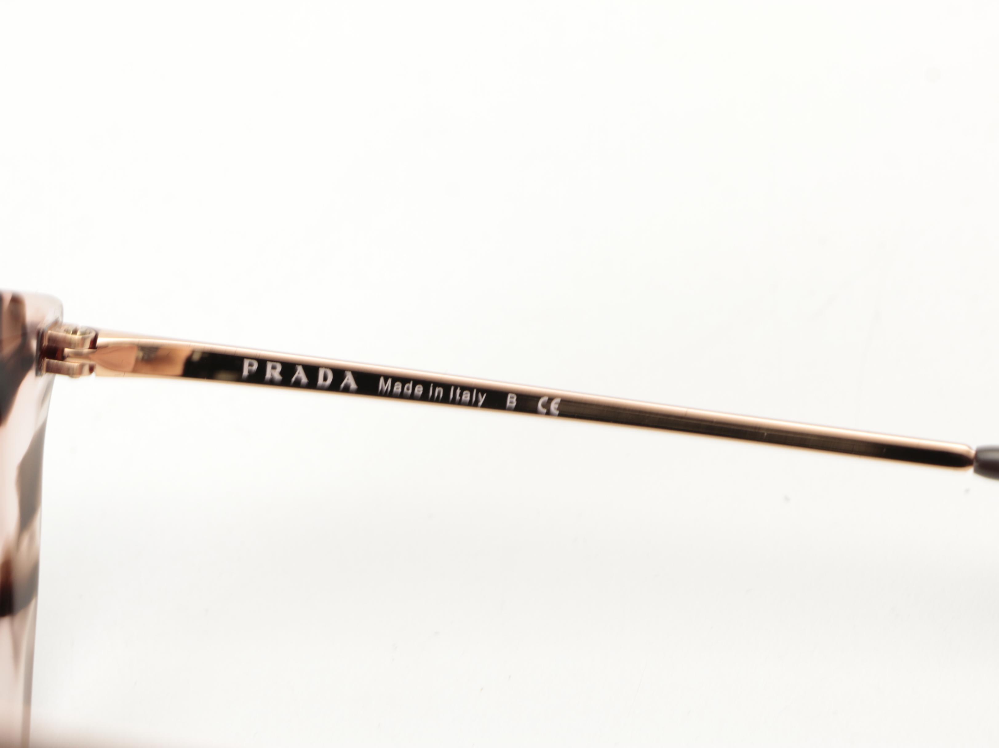 Prada SPR12X Modified Cat Eye Sunglasses with Case and Box