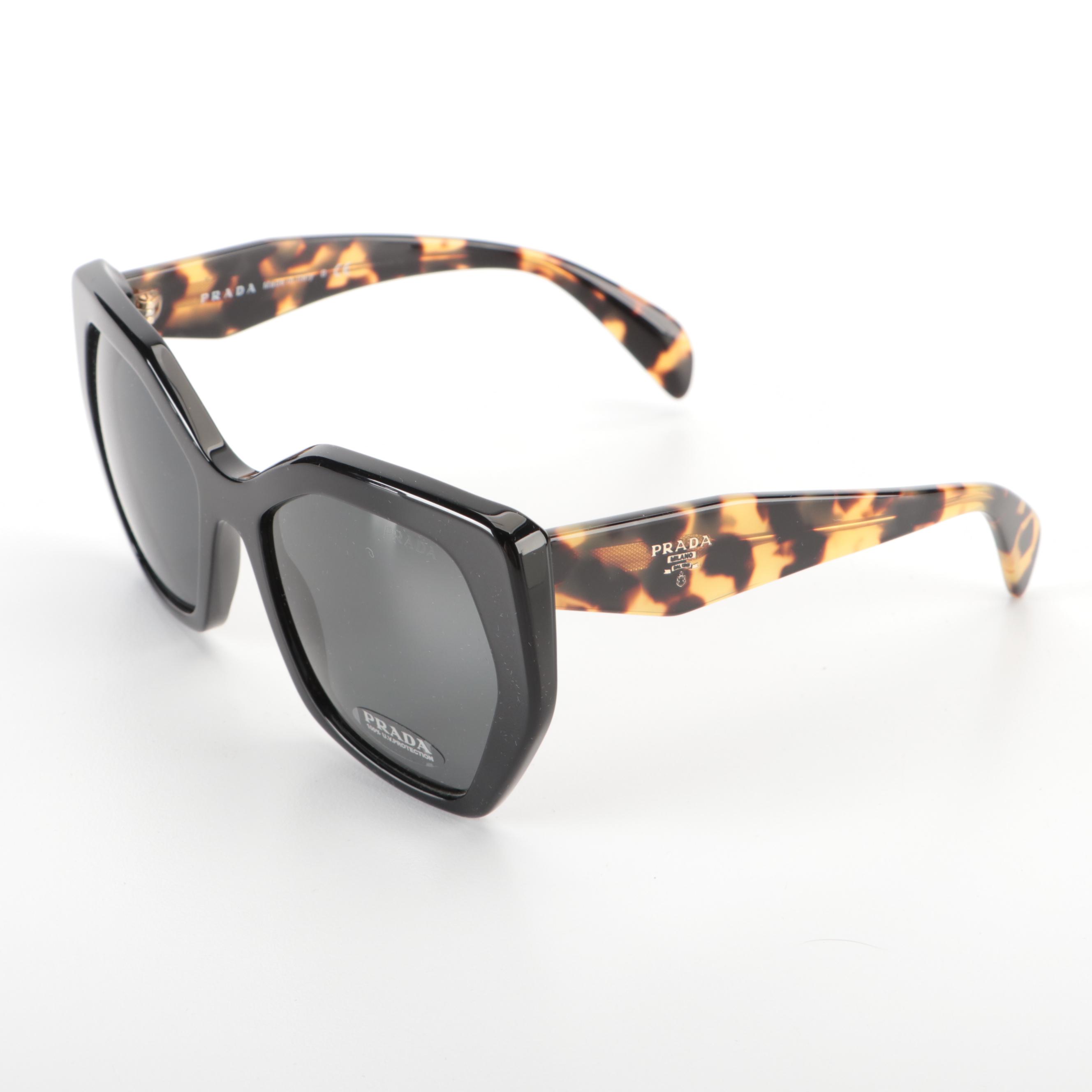 Prada SPR16R Heritage Geometric Sunglasses with Case