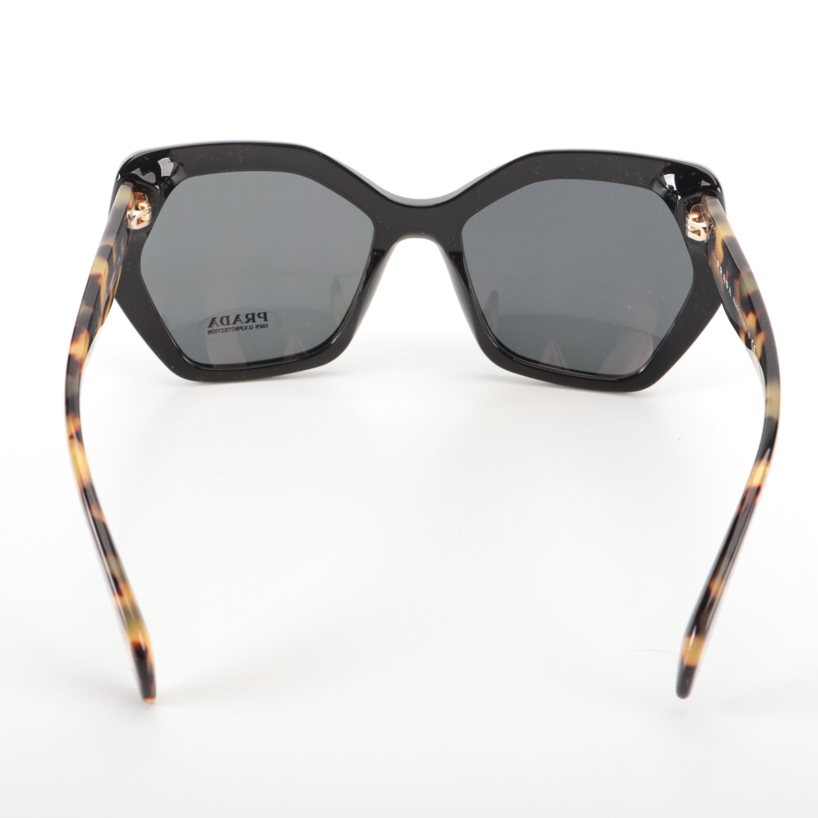 Prada SPR16R Heritage Geometric Sunglasses with Case