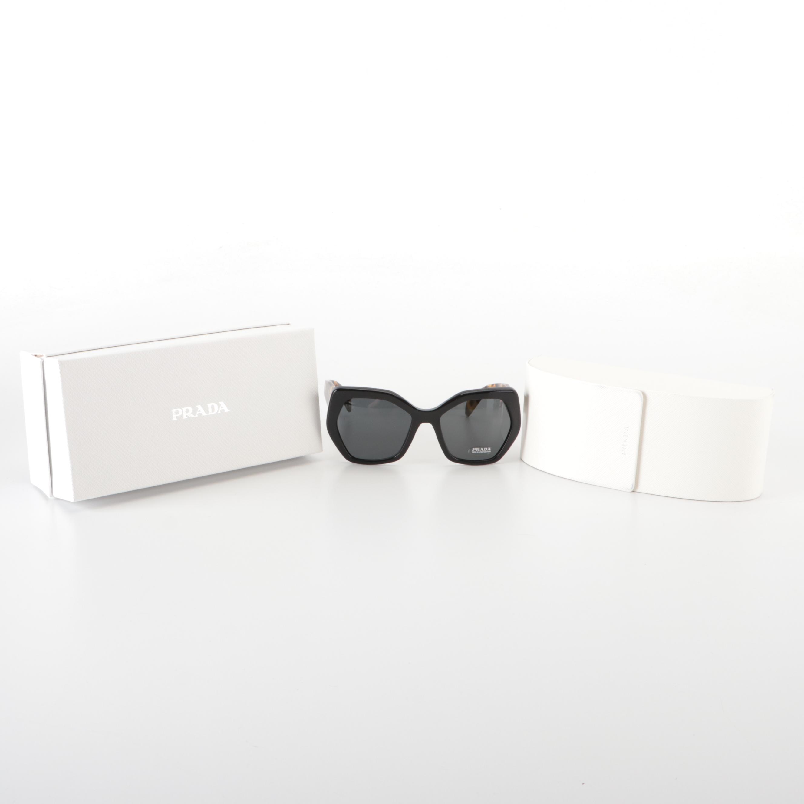 Prada SPR16R Heritage Geometric Sunglasses with Case