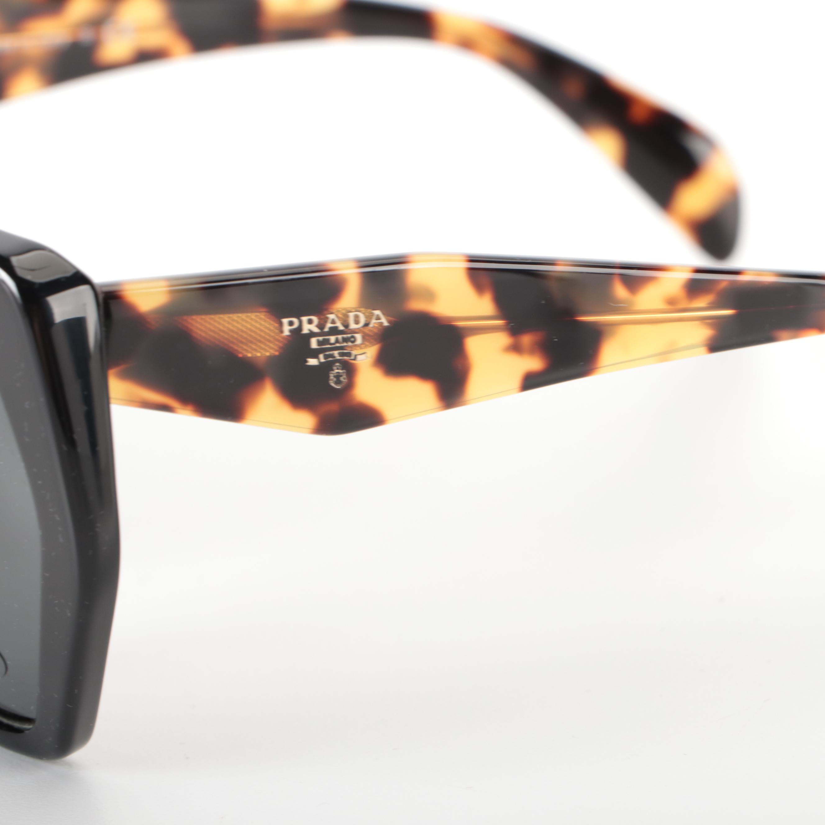 Prada SPR16R Heritage Geometric Sunglasses with Case