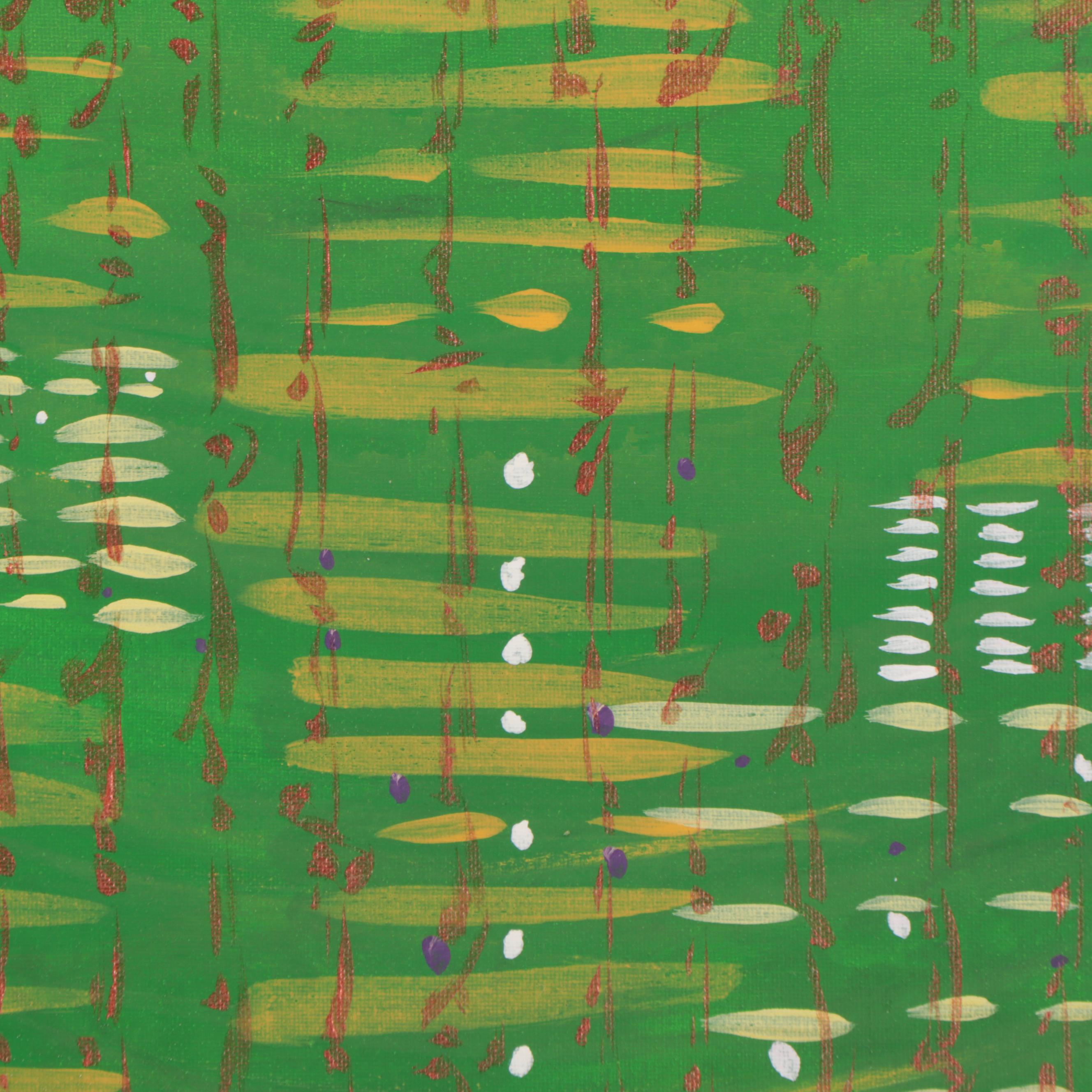 Parvaneh Torkamani Acrylic Painting "Mystical Calculations"