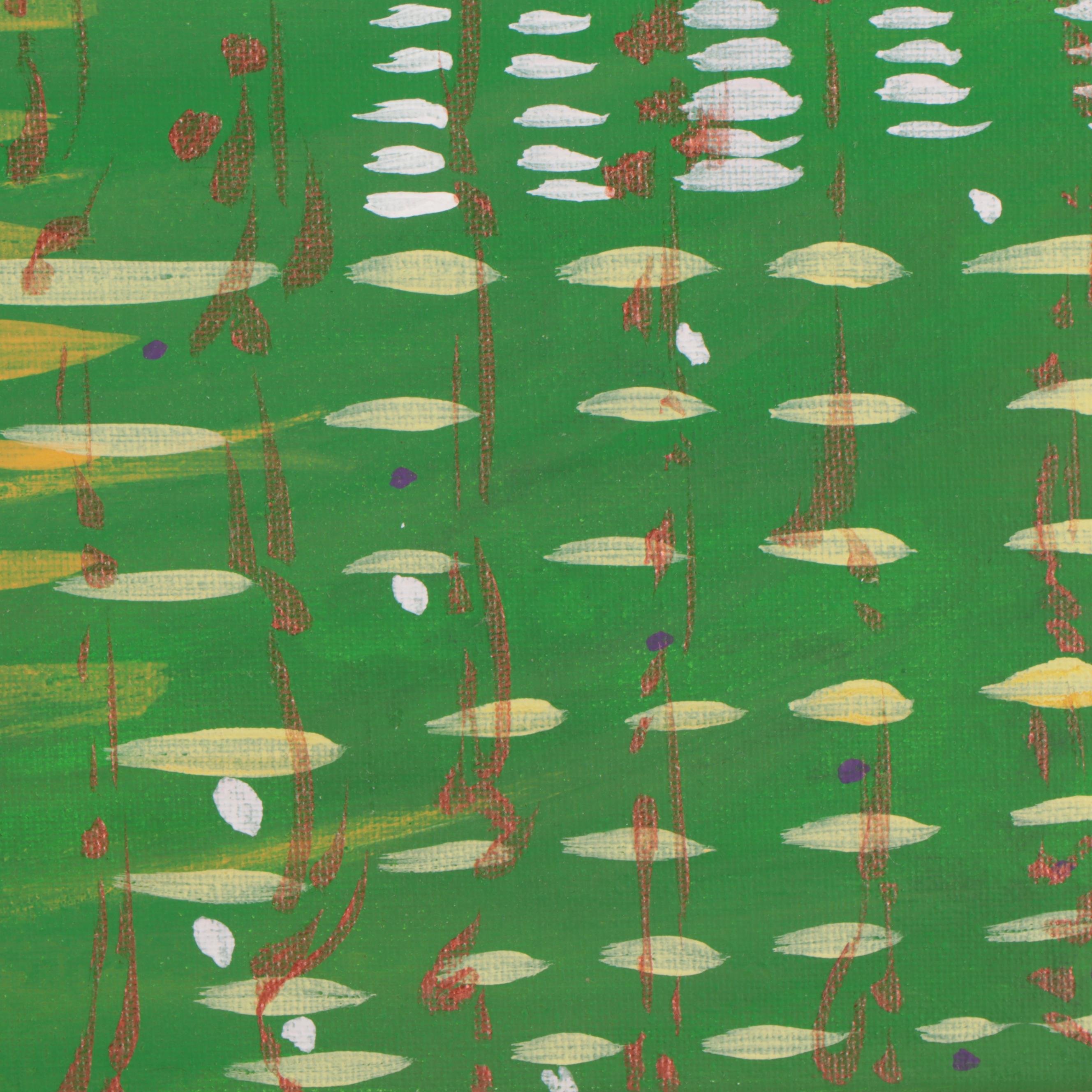 Parvaneh Torkamani Acrylic Painting "Mystical Calculations"