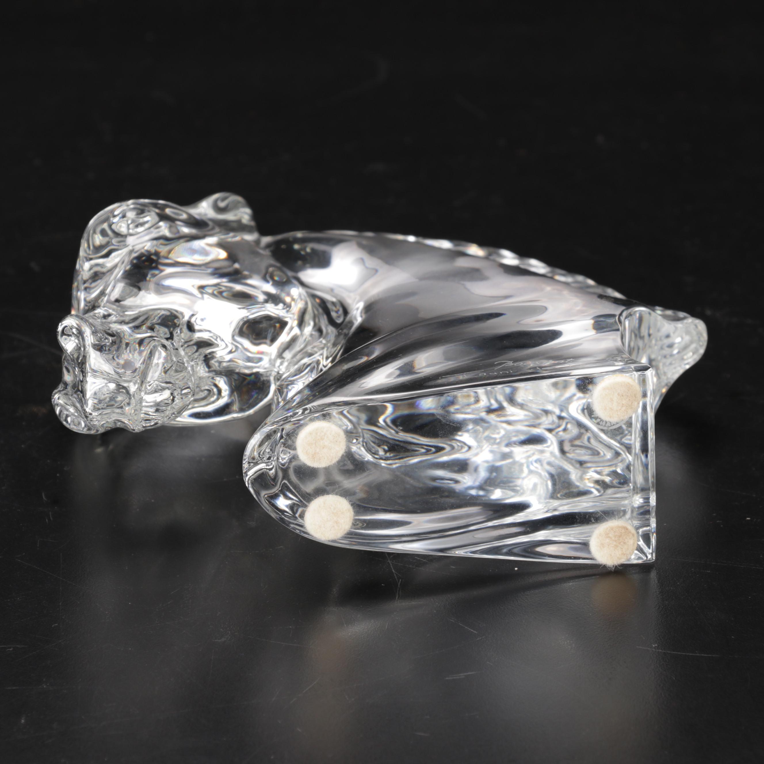 Tauni de Lesseps for Baccarat "Horse's Head" Crystal Figurine