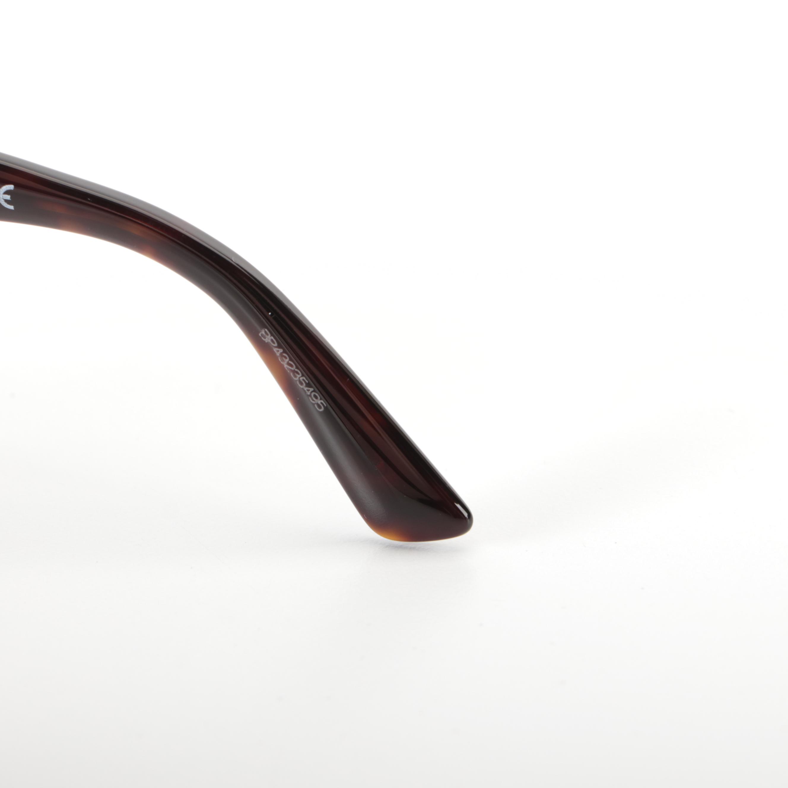 Prada SPR02W-F Burgundy Dark Havana Sunglasses with Case and Box