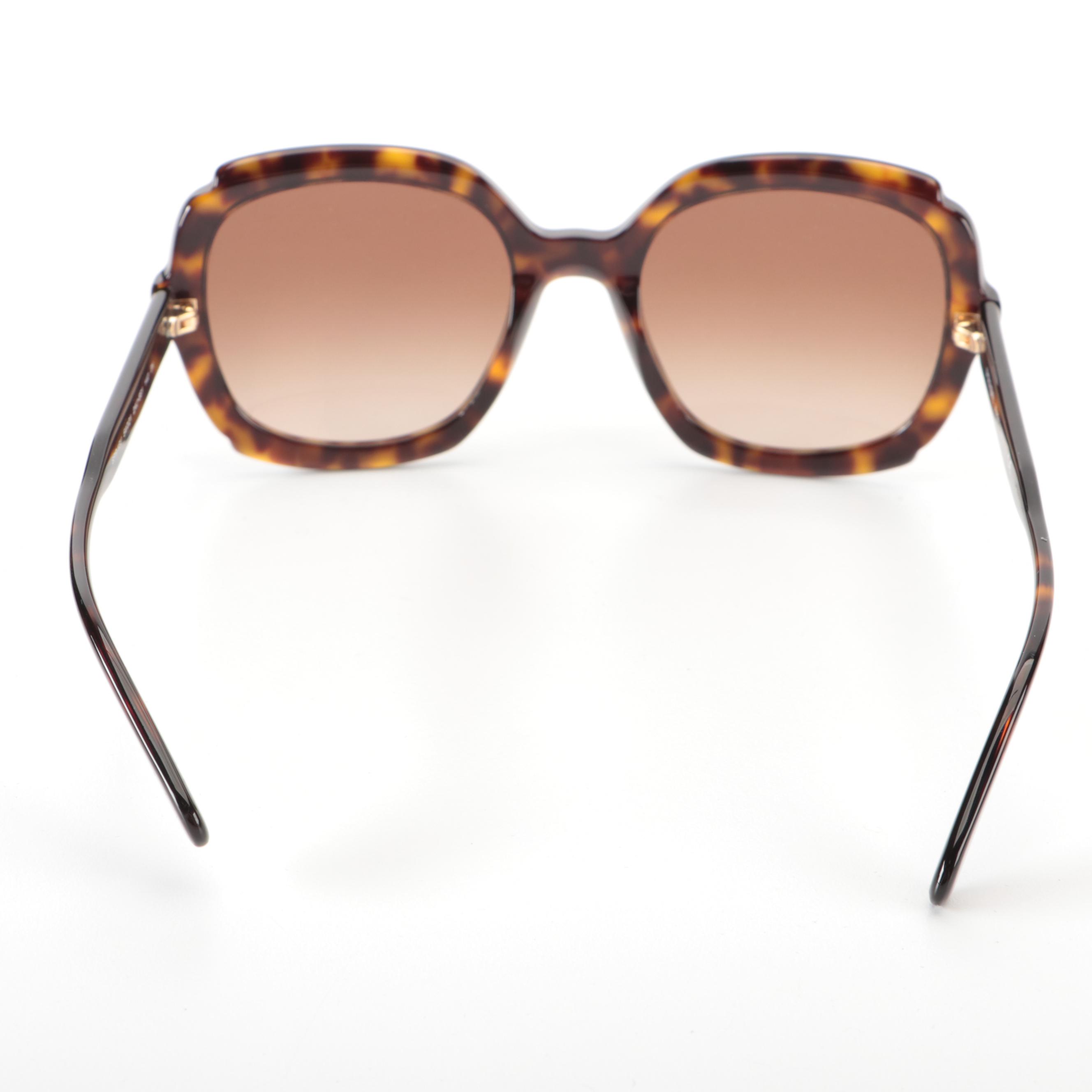 Prada SPR16U Dark Havana Sunglasses with Case and Box