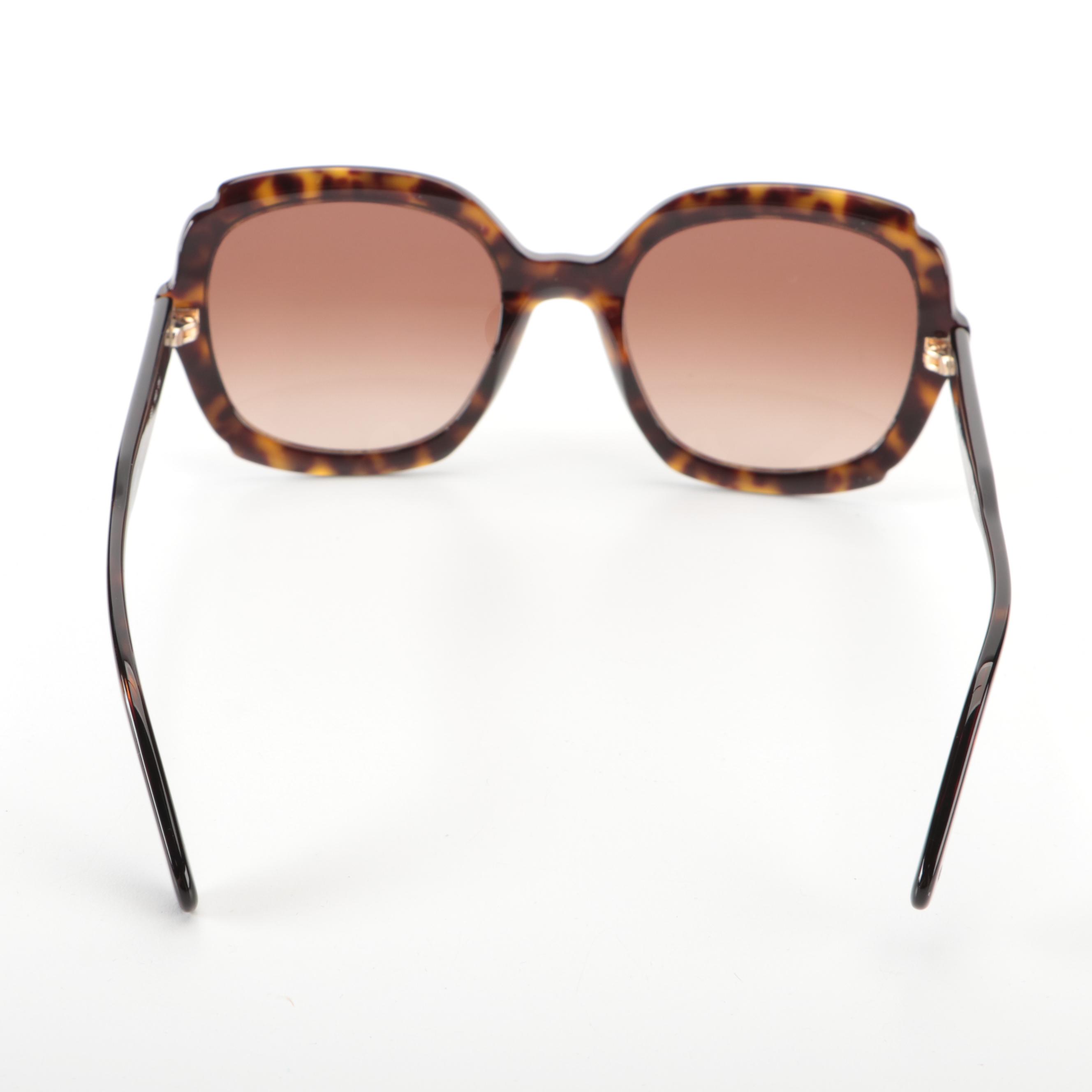 Prada SPR16U Dark Havana Sunglasses with Case and Box