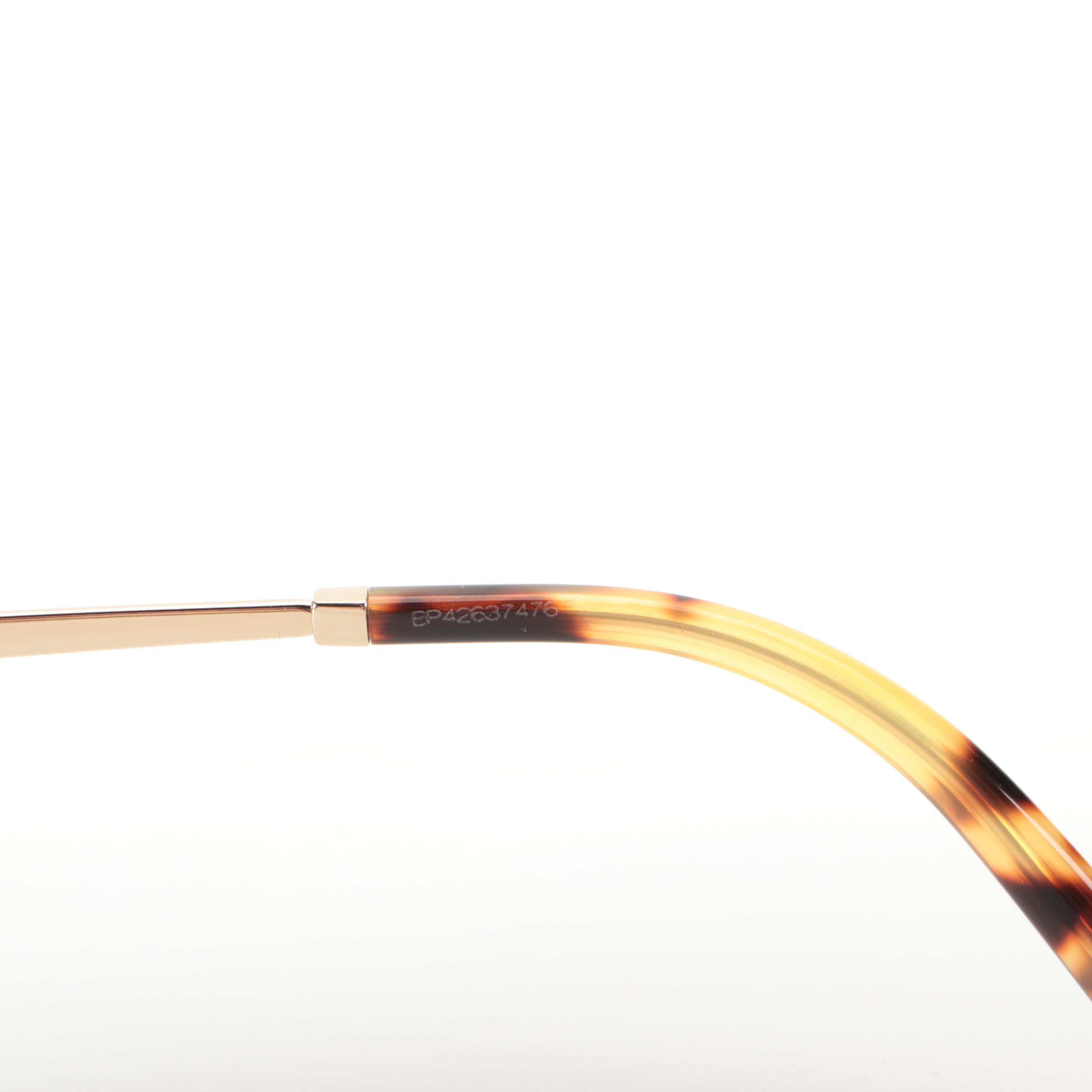 Prada SPR13W-F Havana Pilot Sunglasses with Case and Box