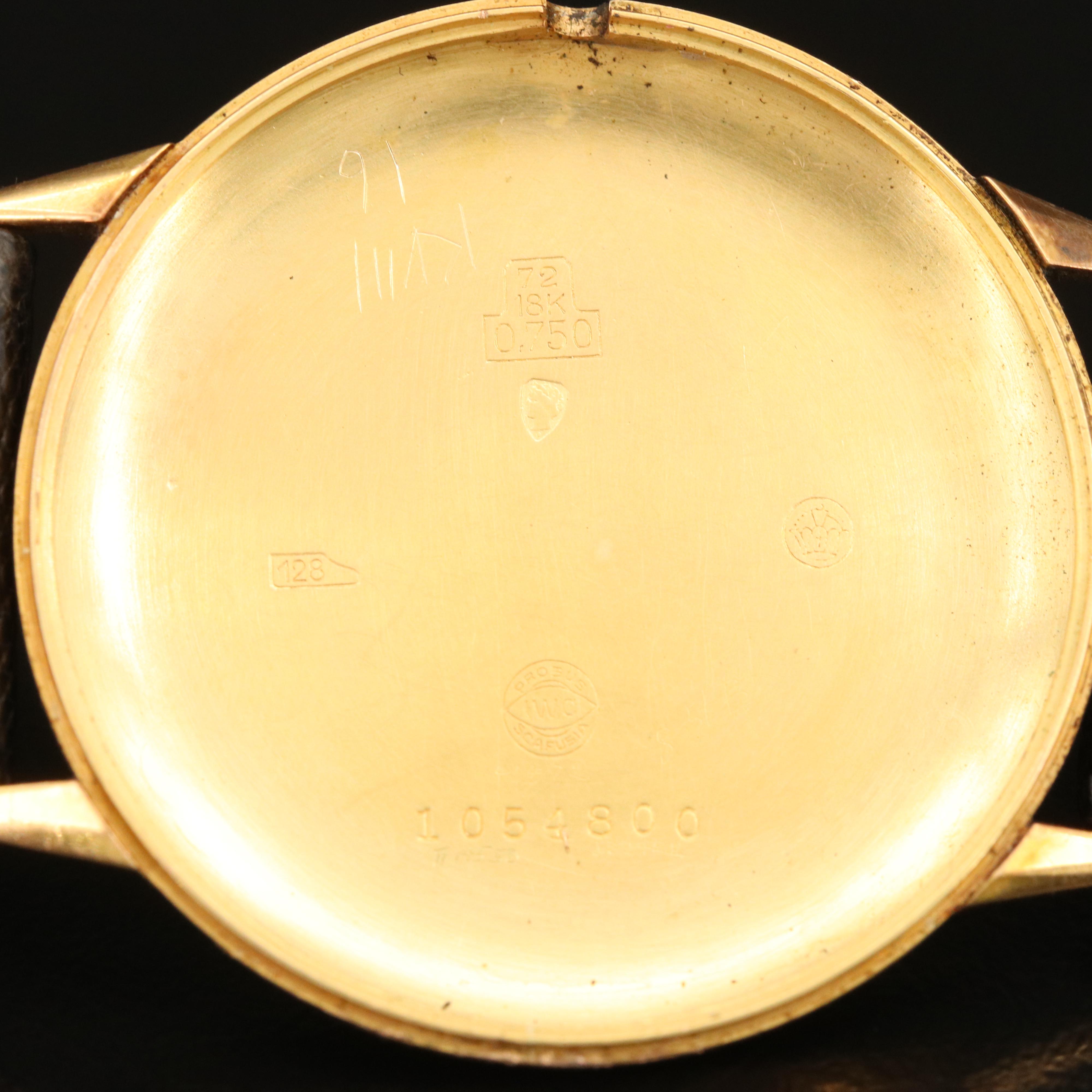 18K International Watch Co. Schaffhausen Watch