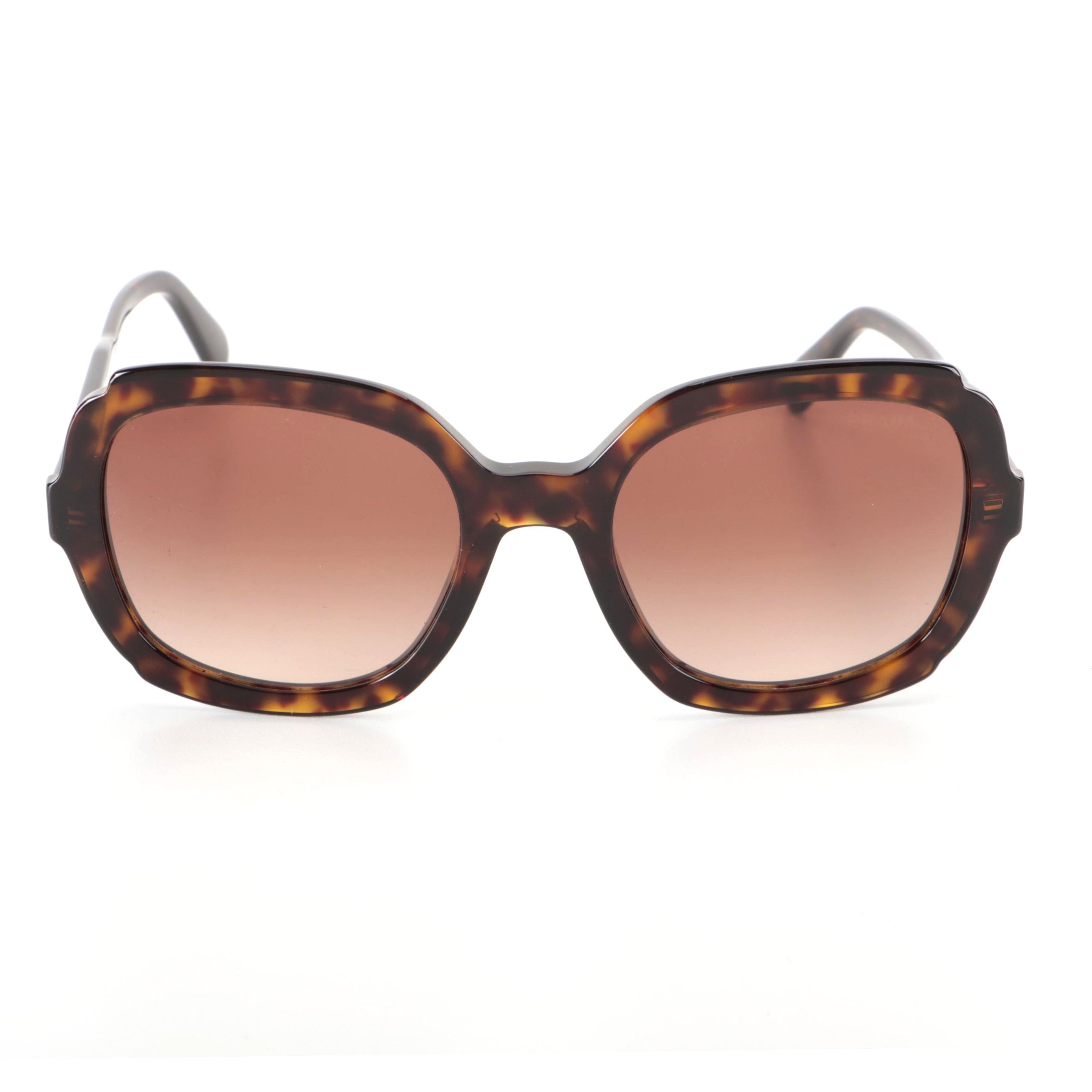 Prada SPR16U Dark Havana Sunglasses with Case and Box